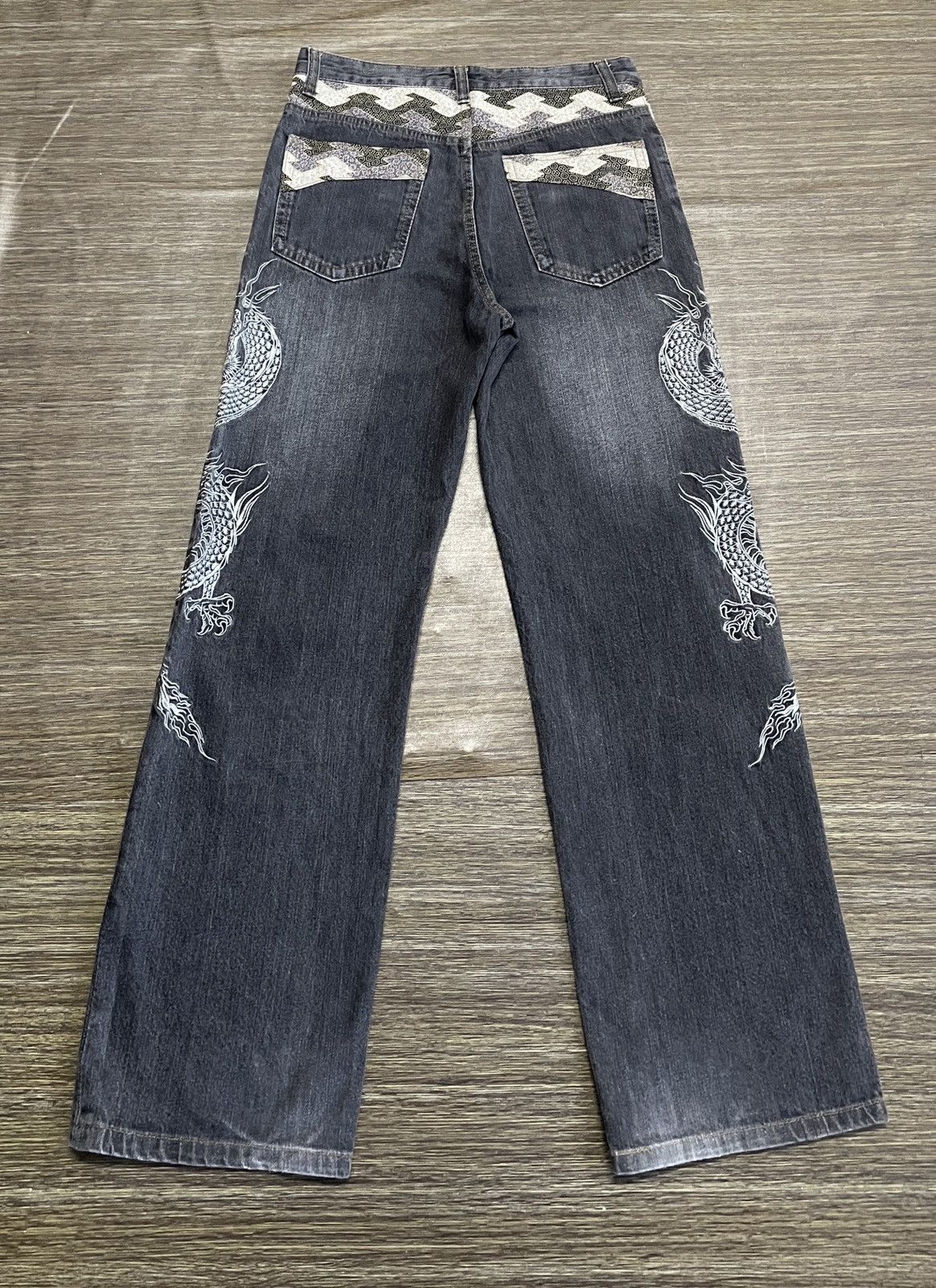 Japanese Brand Very Rare Design Vintage Japanese Brand Sukajan Jeans 1990s Size US 32 / EU 48 - 2 Thumbnail