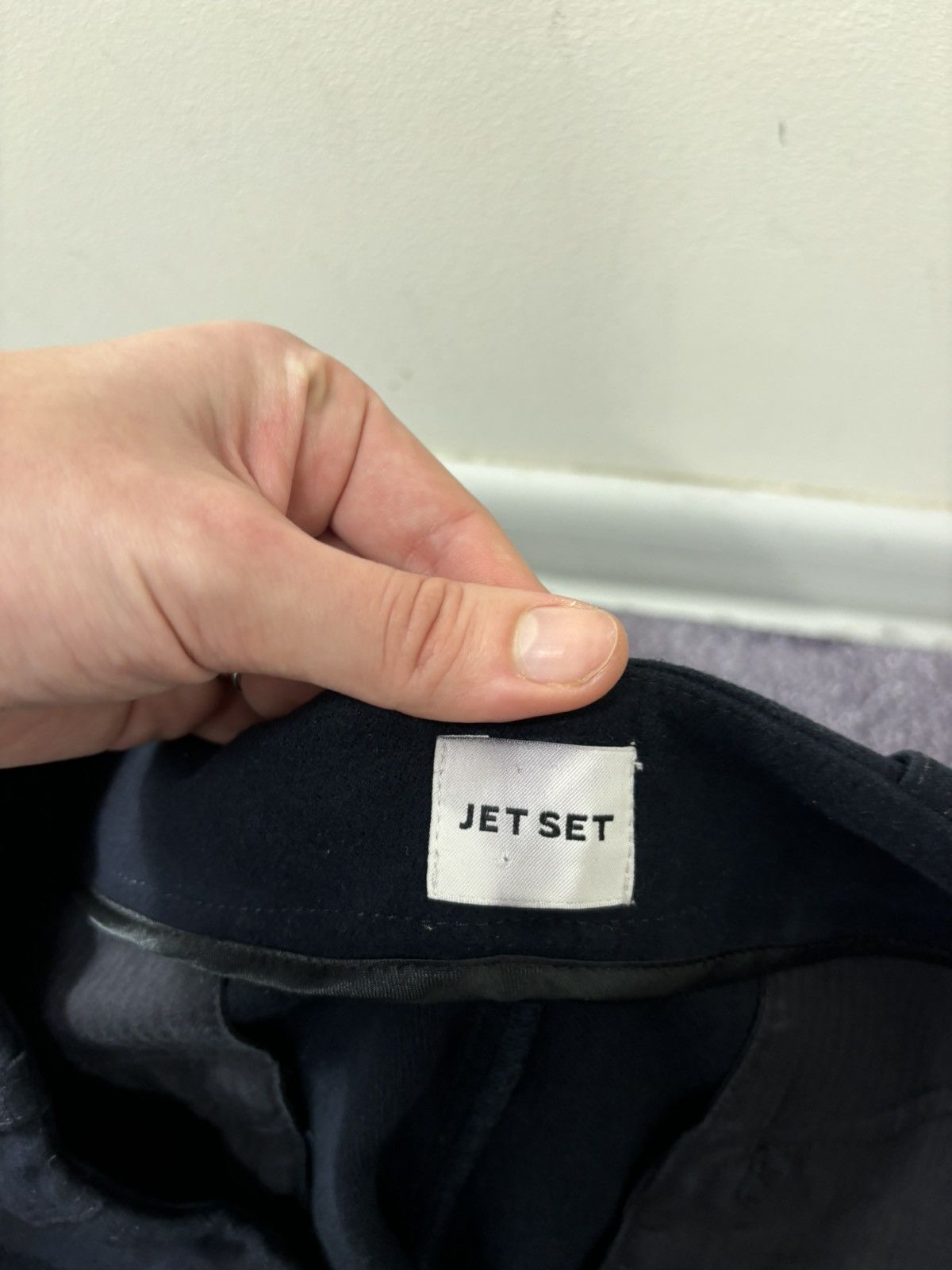 JET SET Jet Set Men’s Viscose Blend Navy Blue Soft Pants Trousers Size US 38 / EU 54 - 9 Thumbnail