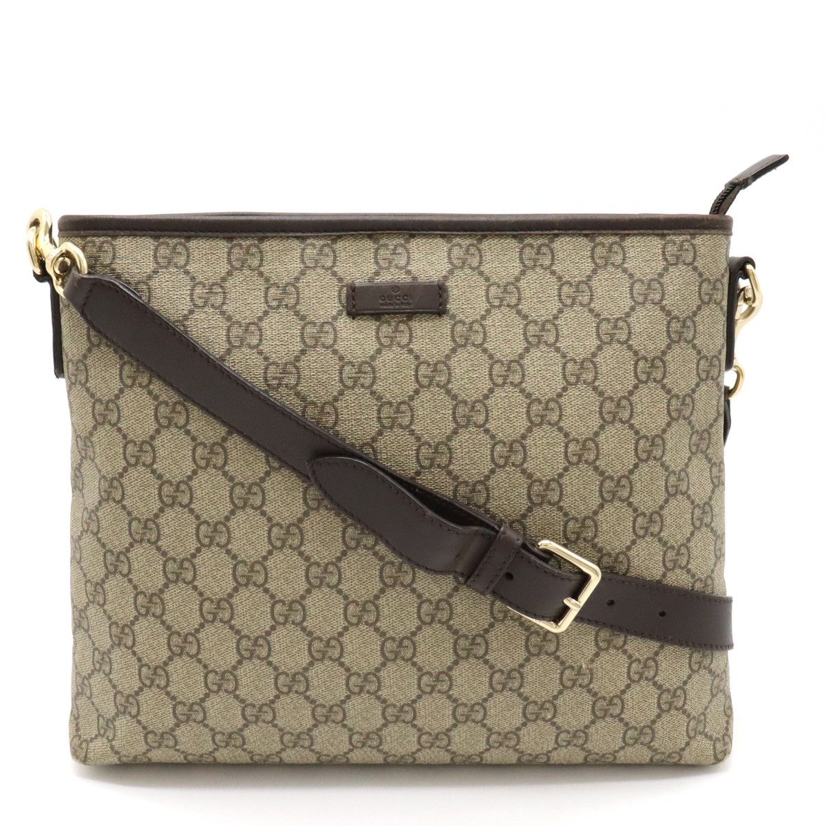 Gucci Gucci Gucci GG Supreme PVC/Leather Shoulder Bag 388924 Canvas Crossbody Bag 388924 in Good Condition Size ONE SIZE - 1 Thumbnail