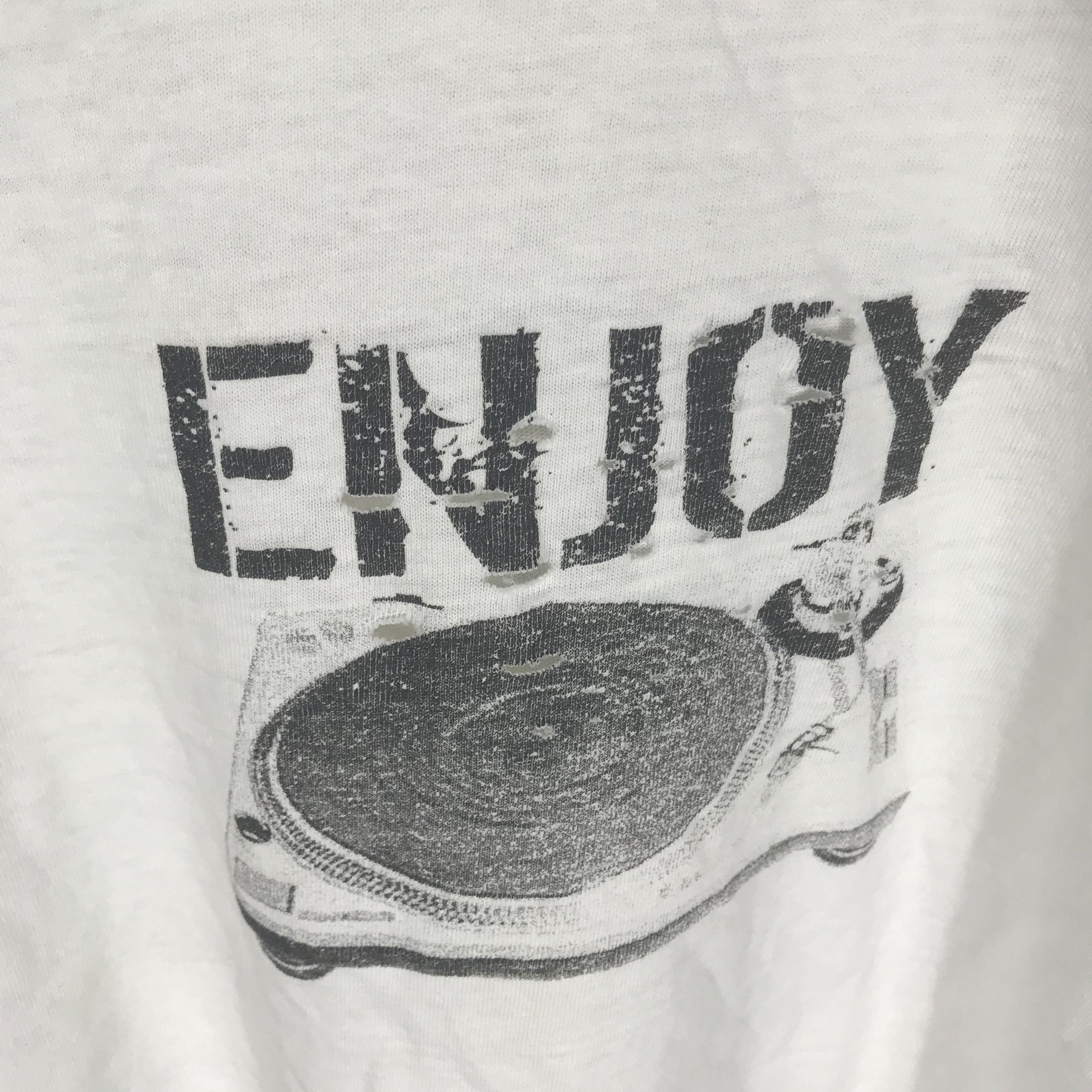 Vintage Vintage THRASHED enjoy The Dj Graphic Artwork Techno Size US M / EU 48-50 / 2 - 7 Thumbnail