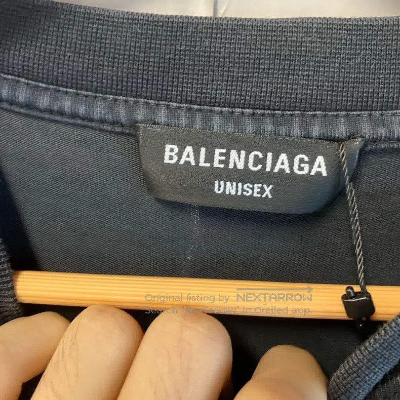Balenciaga Balenciaga Black distressed hit Batman double B long-sleev Size US M / EU 48-50 / 2 - 5 Thumbnail