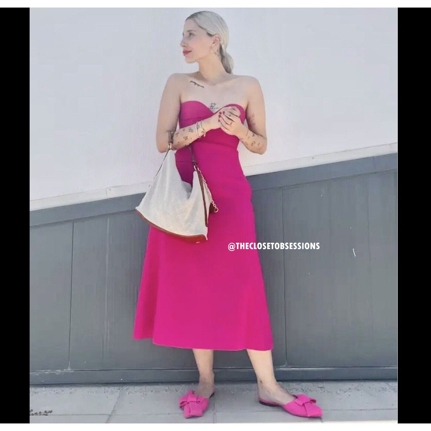 Zara ZARA Strapless Midi Dress NWT Size M / US 6-8 / IT 42-44 - 21 Thumbnail