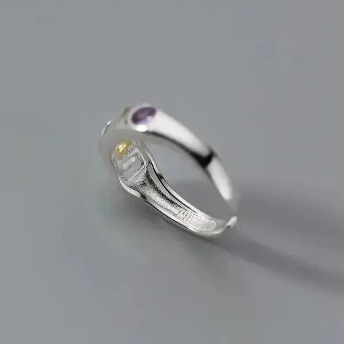 Jewelry Multicolor Stone Adjustable Ring Size ONE SIZE - 2 Thumbnail