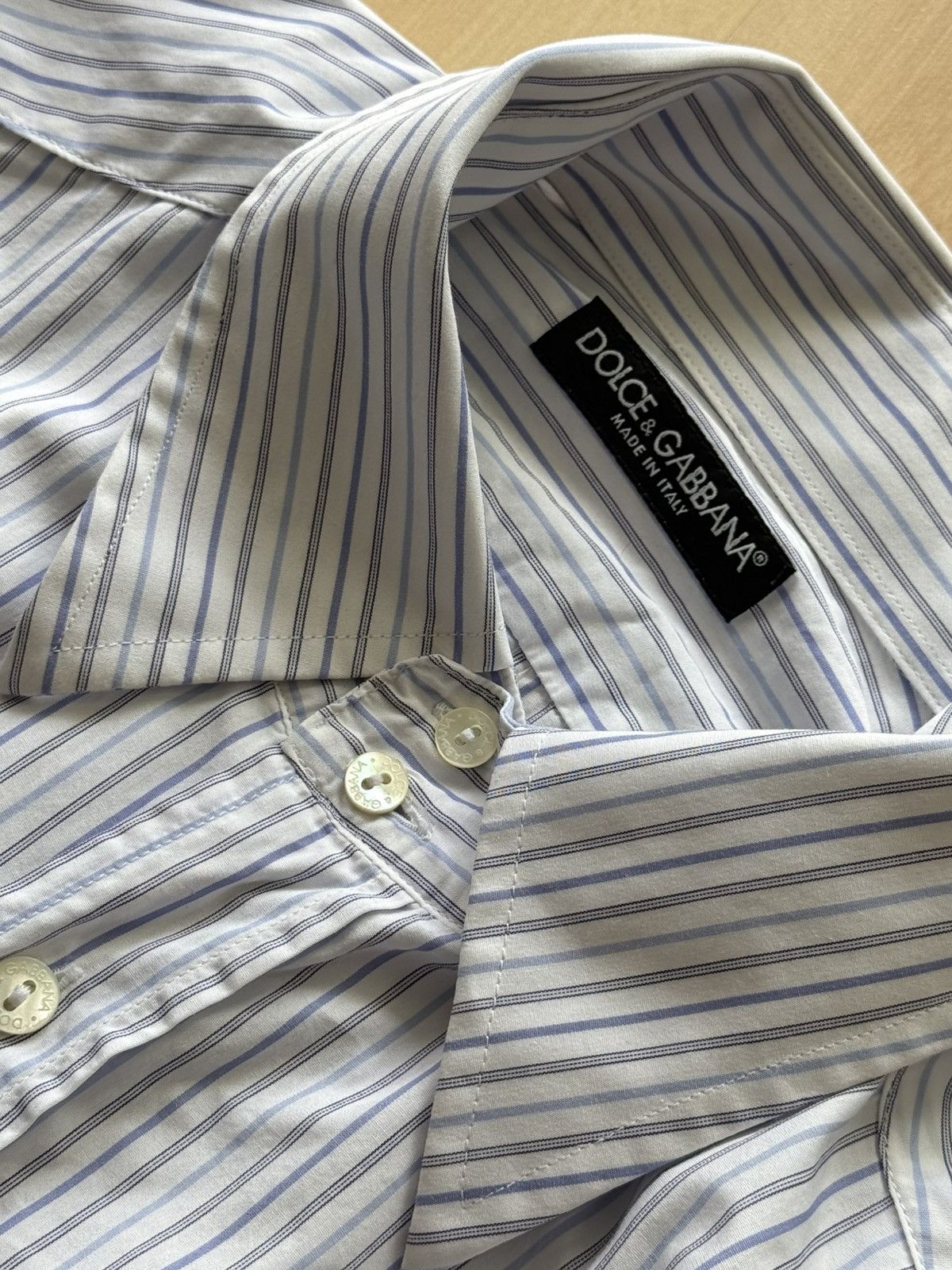 Dolce & Gabbana Dolce & Gabbana stripped Button up LS shirt Size US L / EU 52-54 / 3 - 5 Thumbnail