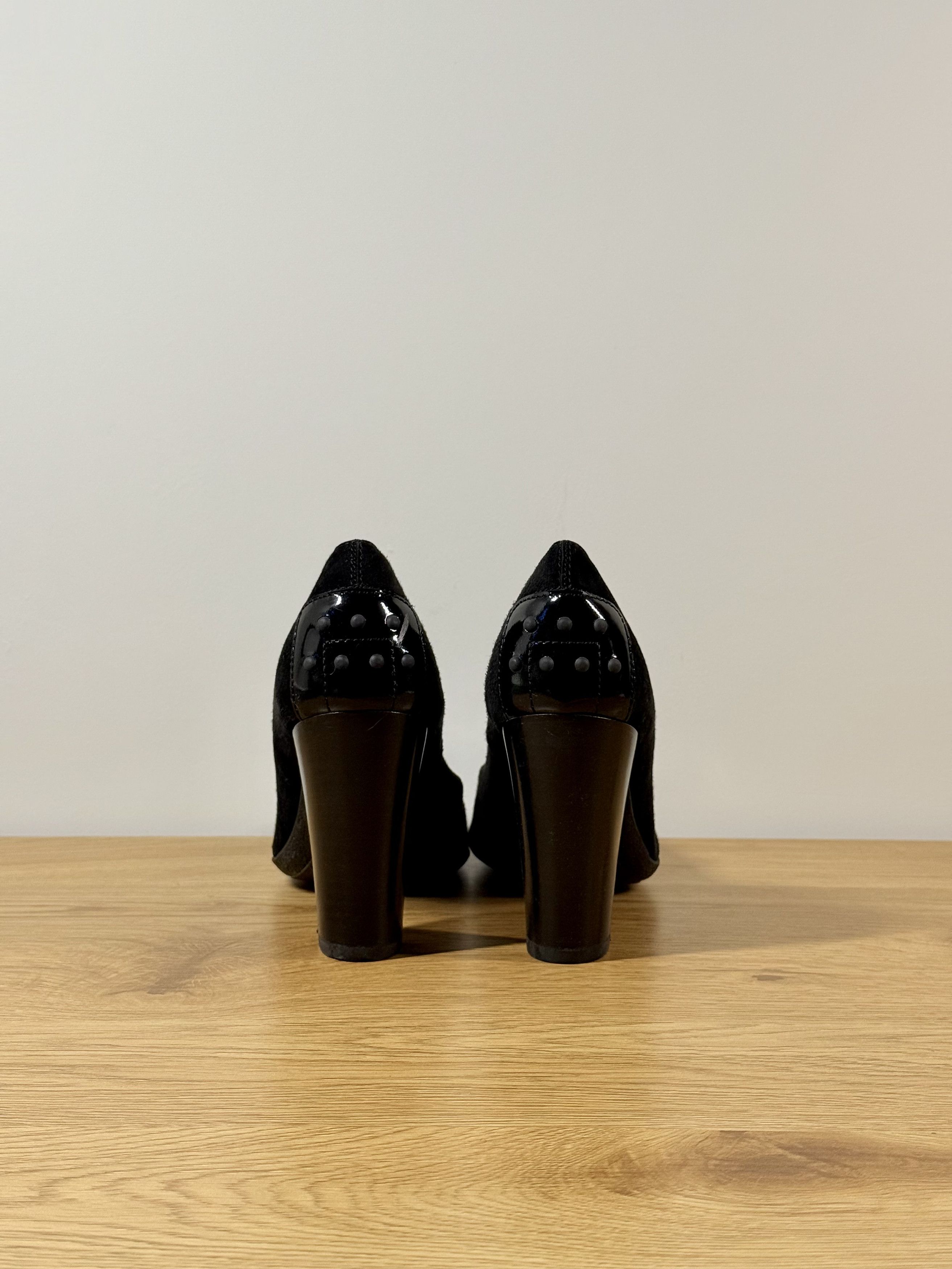 Tod's Tod's Black Suede Penny Loafer Pumps EU39 Size US 9 / IT 39 - 6 Thumbnail