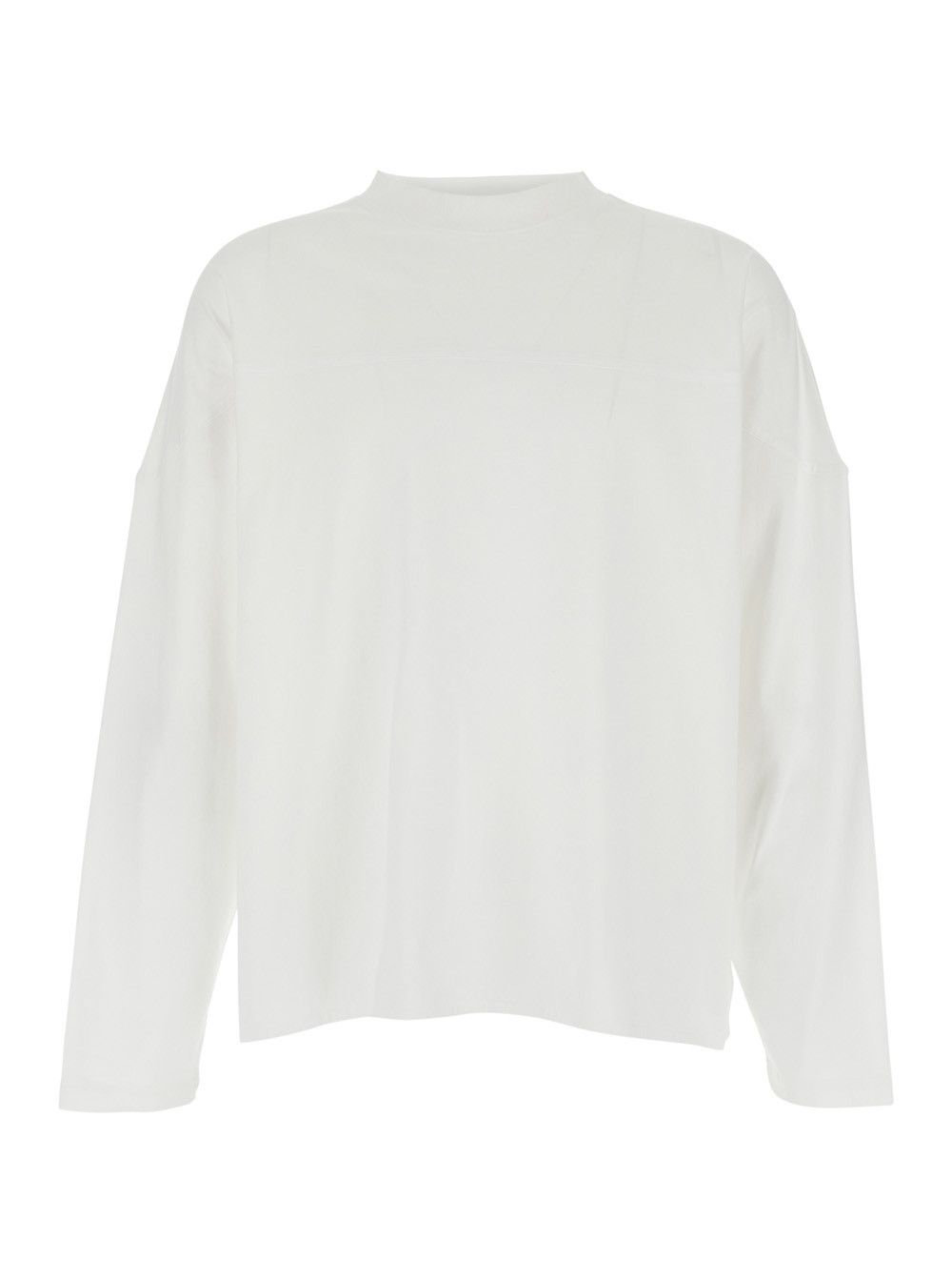 Jacquemus 'Le T-Shirt Atelier' White Crew Neck T-Shirt with Long Sleeves in Cotton Men Size US XS / EU 42 / 0 - 1 Thumbnail