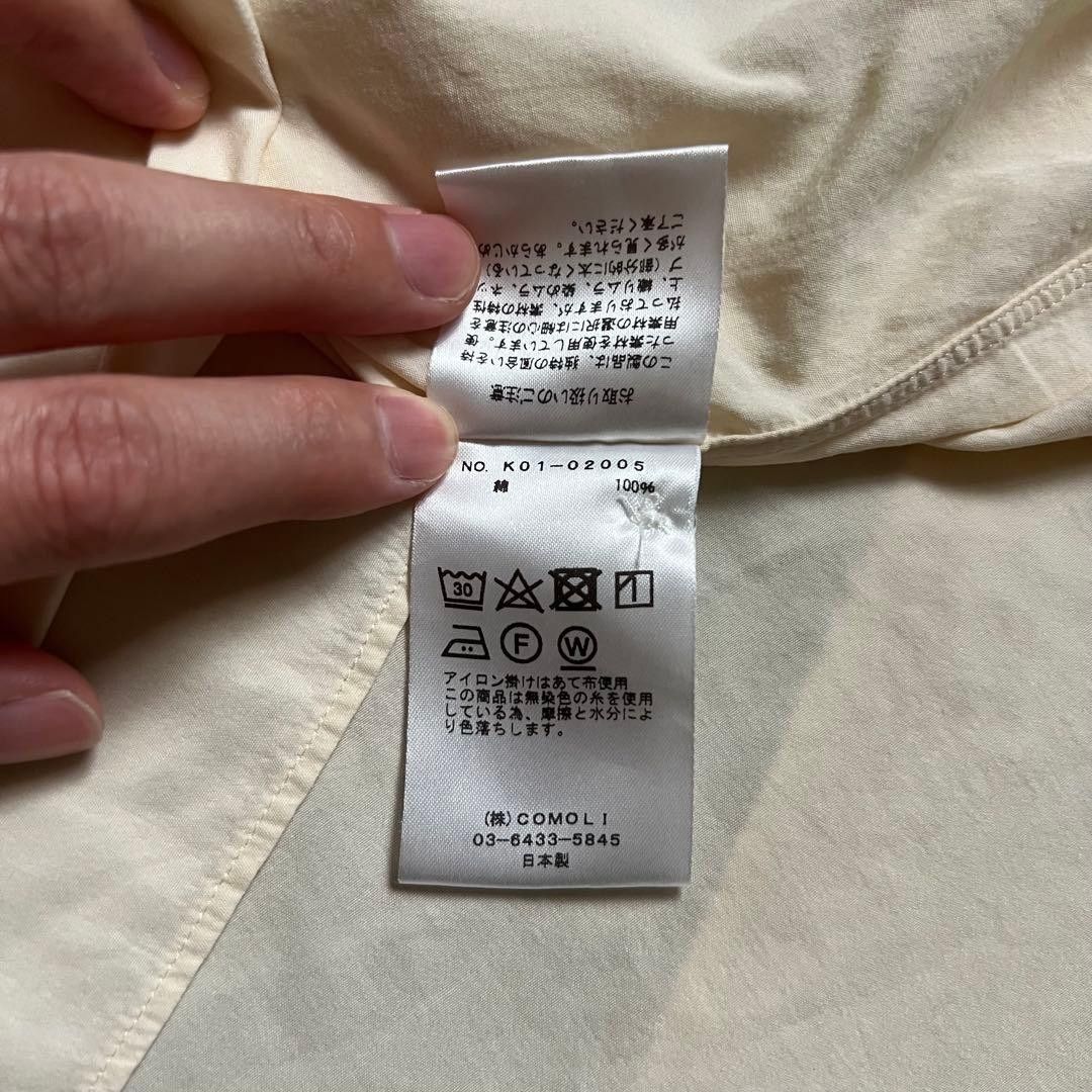 Comoli COMOLI 2017SS Band Collar Cotton Shirt Size 1 Size US S / EU 44-46 / 1 - 10 Thumbnail