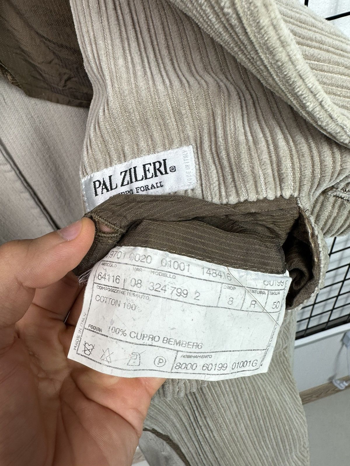 Pal Zileri Pal Zileri Men 50 Blazer Beige 100% Cotton vintage Size 50R - 25 Thumbnail