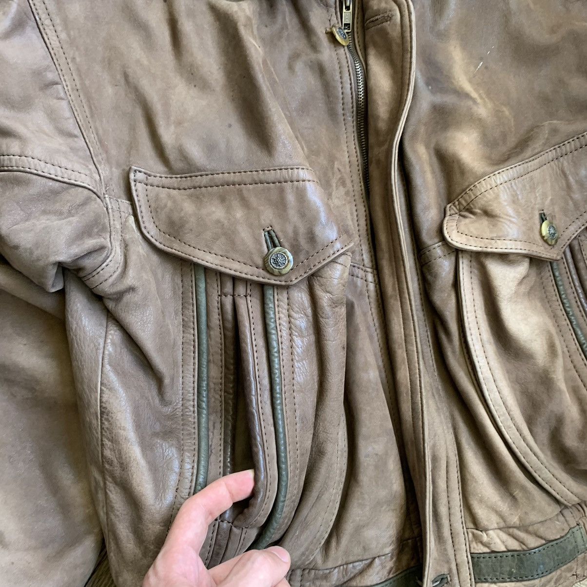 Vintage Vintage Leather Bomber Jacket Size US S / EU 44-46 / 1 - 10 Thumbnail