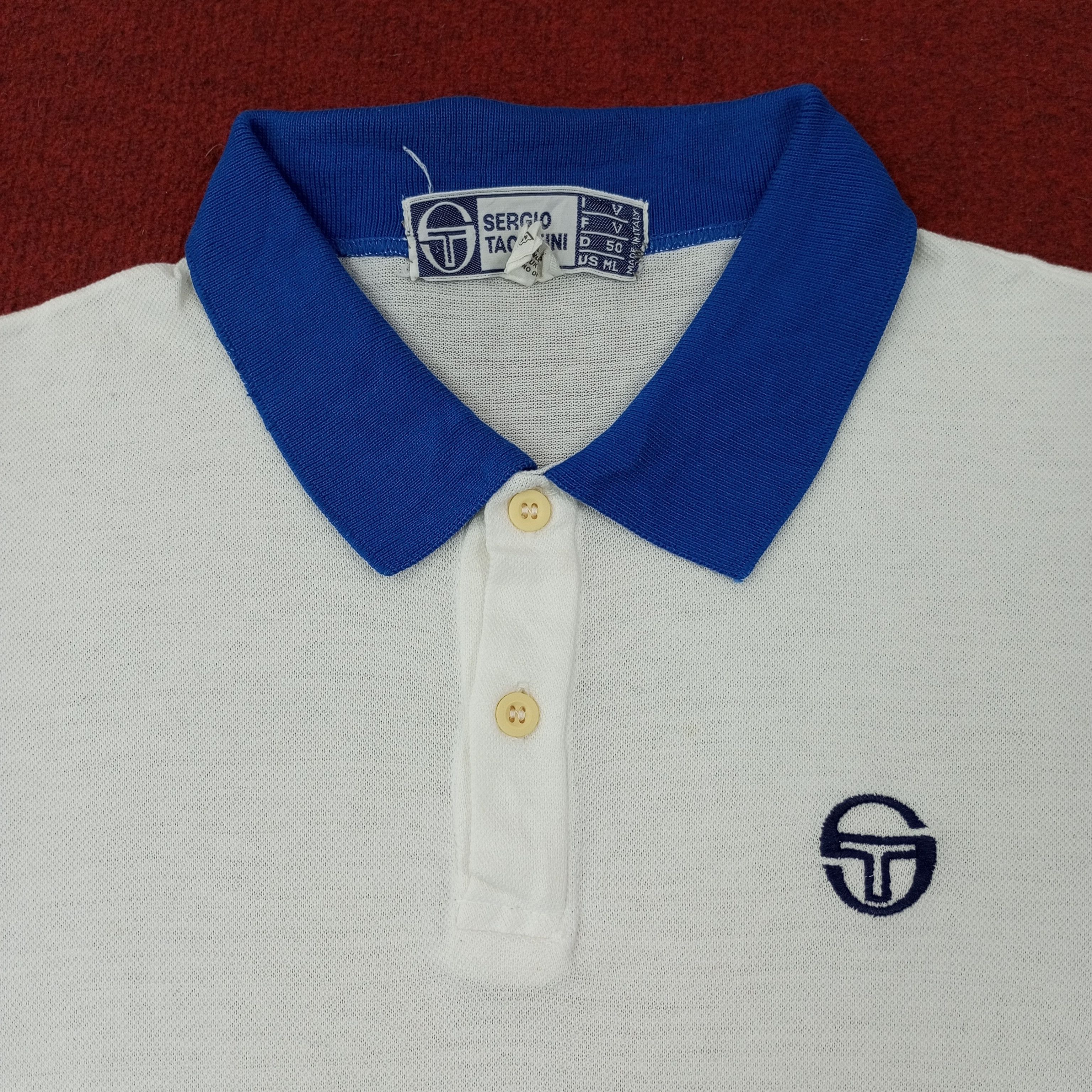 Sergio Tacchini × Vintage Sergio Tacchini Small Logo Casual Style Polos c219n6 Size US M / EU 48-50 / 2 - 2 Thumbnail