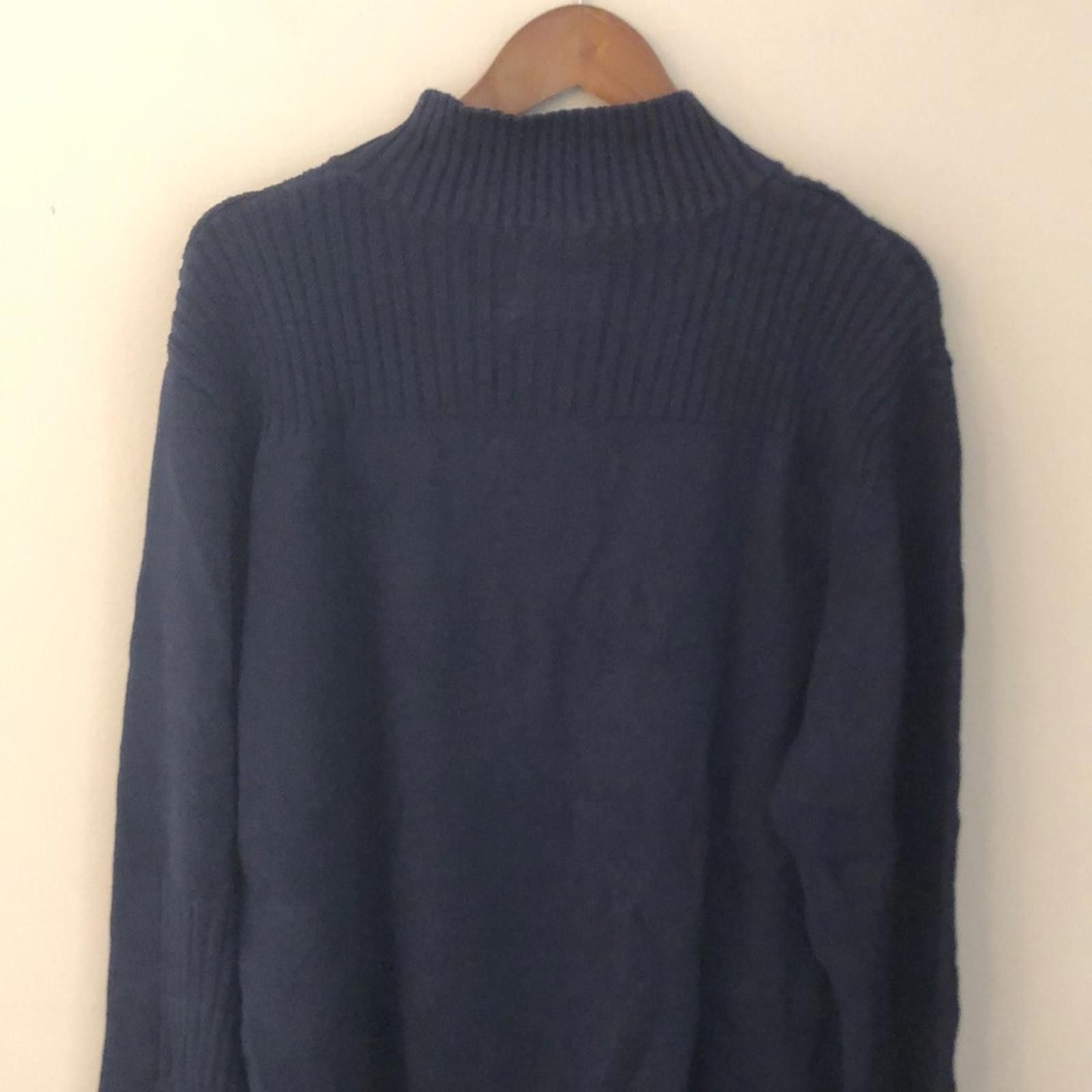 Other Paradise Collection Men's Navy Sweater 1/4 zip cotton XXL Size US XXL / EU 58 / 5 - 4 Thumbnail