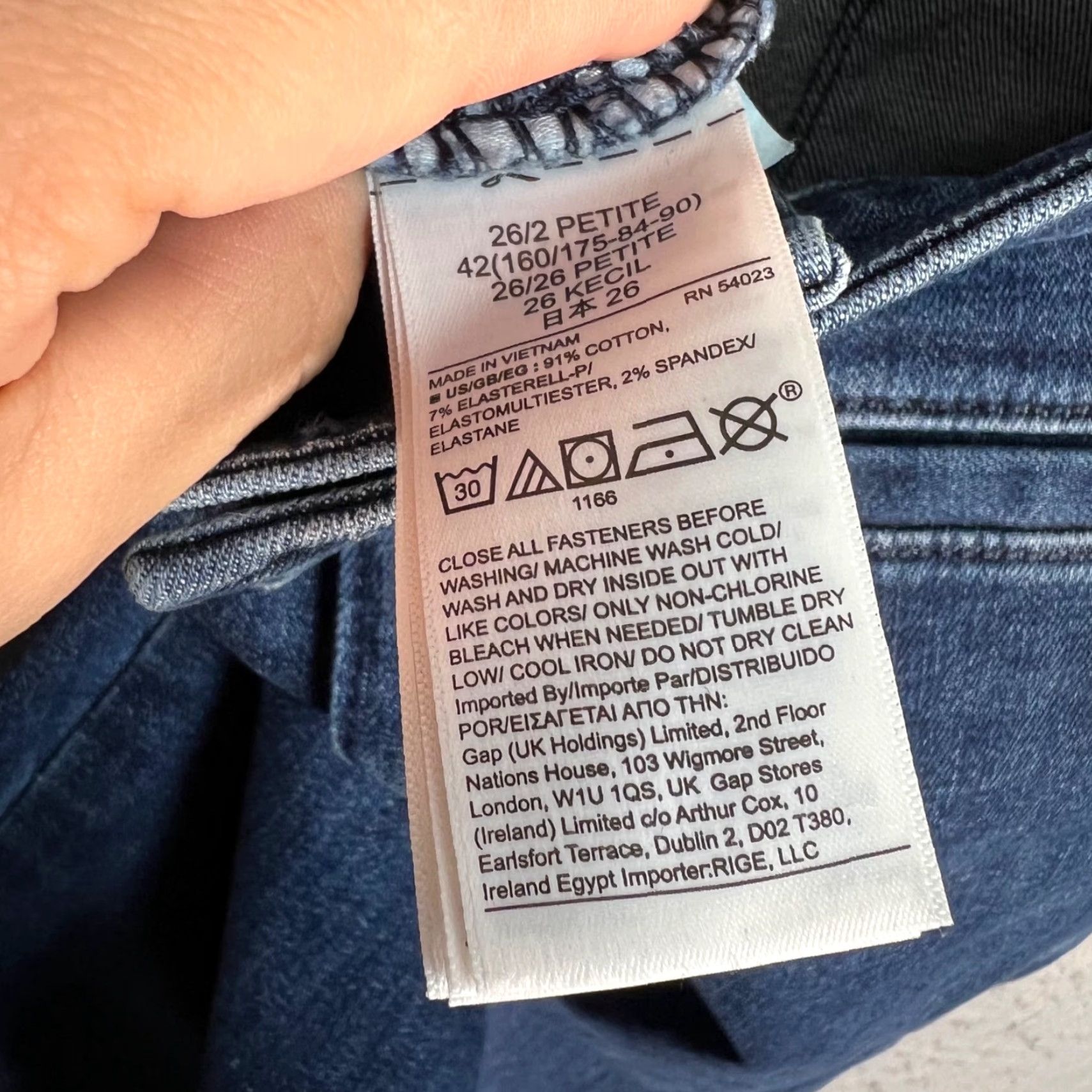 Gap Gap Jeans Womens Size 26 2P Universal Mid Rise Jegging Denim Blue Stretch Shirt? Size 26" / US 2 / IT 38 - 4 Thumbnail