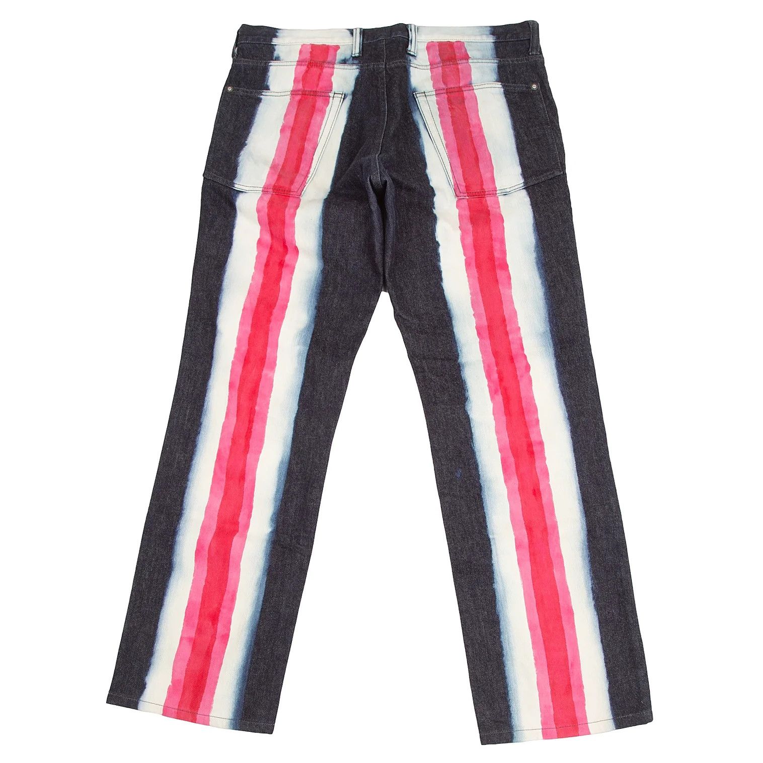 Issey Miyake Line Paint Denim Pants in Indigo and White Pink Size US 36 / EU 52 - 10 Thumbnail