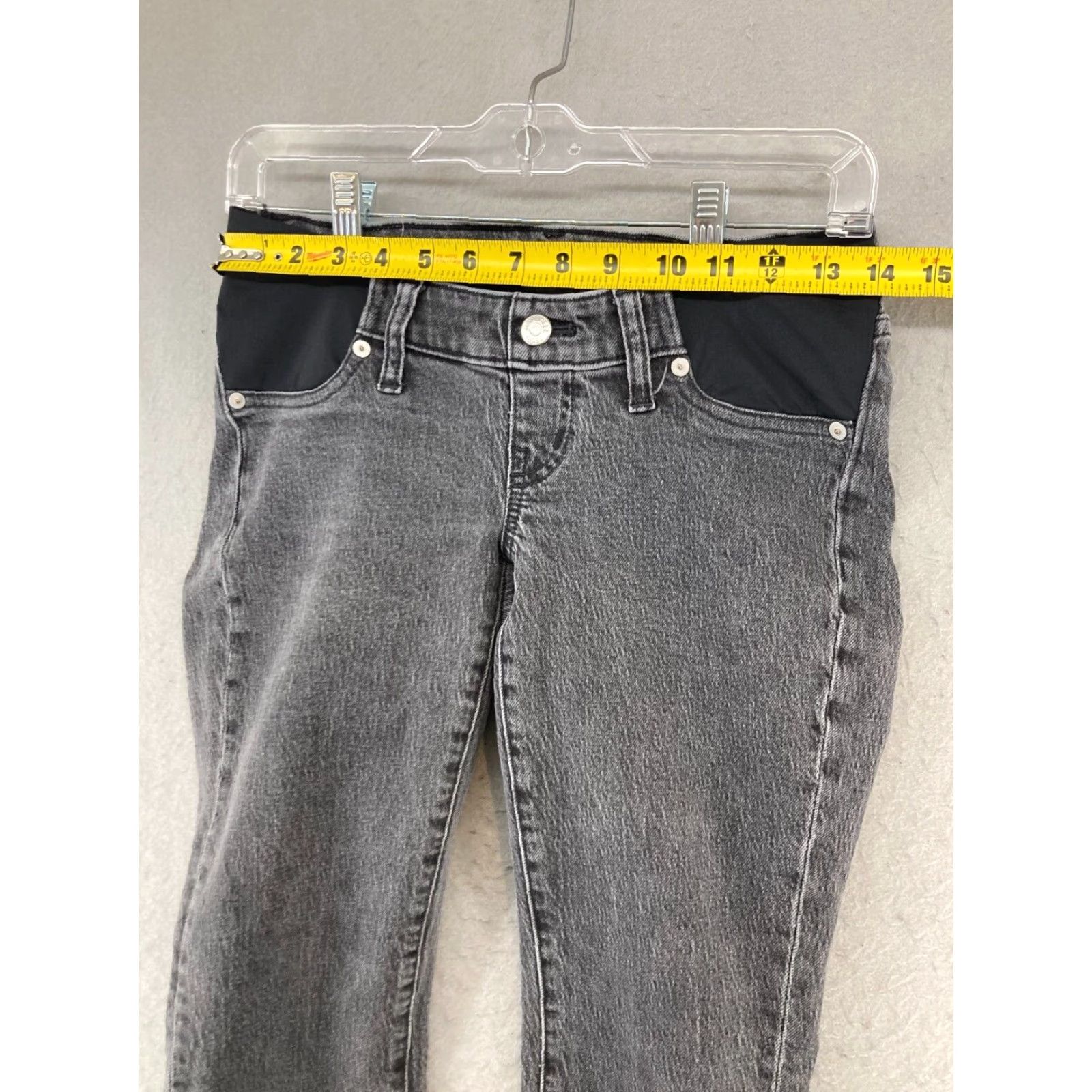 Madewell Madewell Maternity Jeans 24 Black High Rise Perfect Vintage Skinny Cotton Blend Womens Size 42" / US 20 - 2 Thumbnail