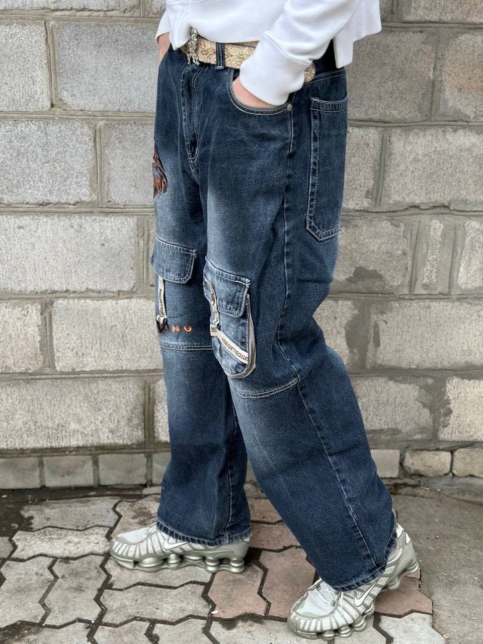 Number (N)ine VTG Wolf Rap Jeans Size 33 Y2K Man 00s USA Baggy Hype Trend Size US 33 - 3 Thumbnail