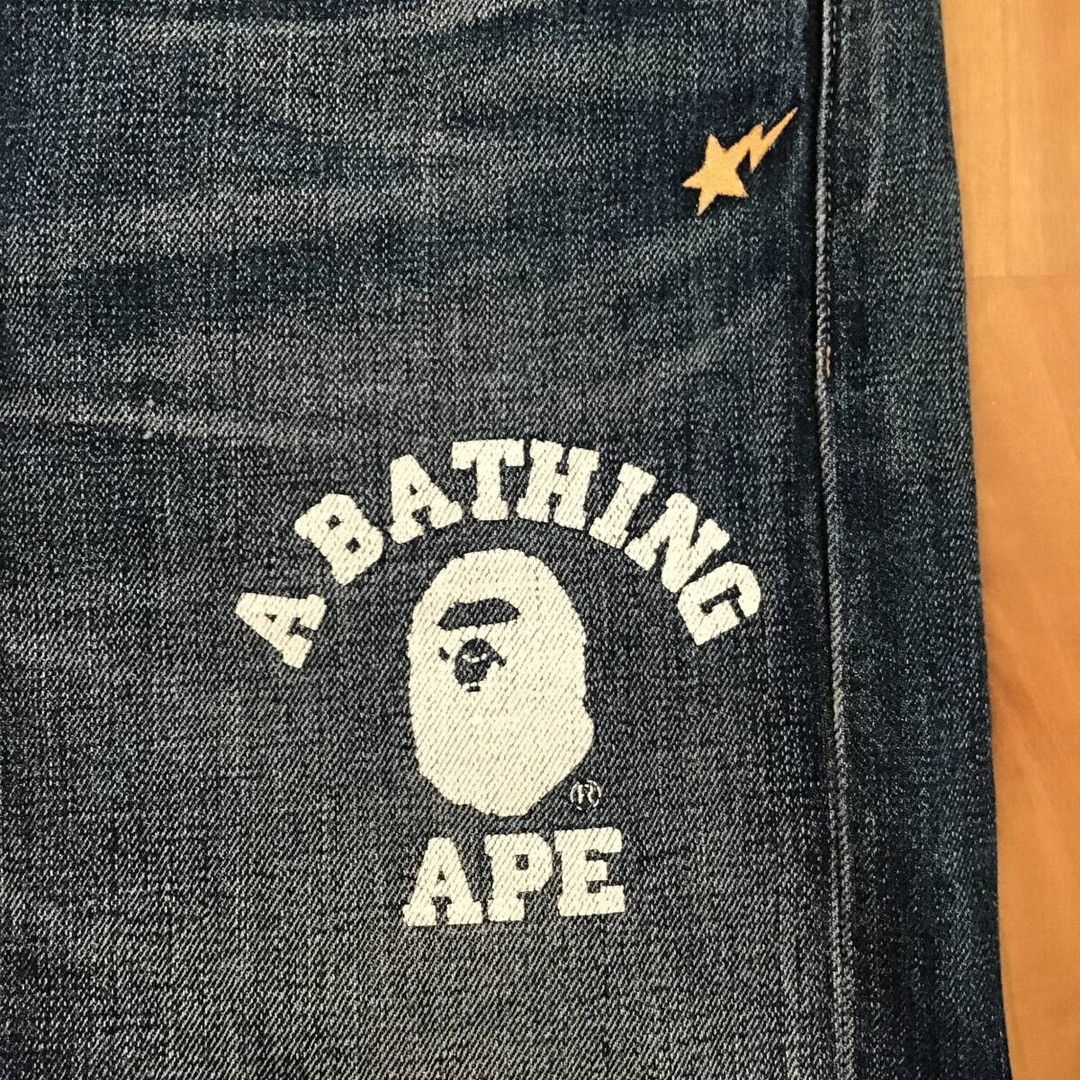 Bape BAPE ABC camo College logo DAMAGE DENIM PANTS APE ★size M Size US 32 / EU 48 - 5 Thumbnail