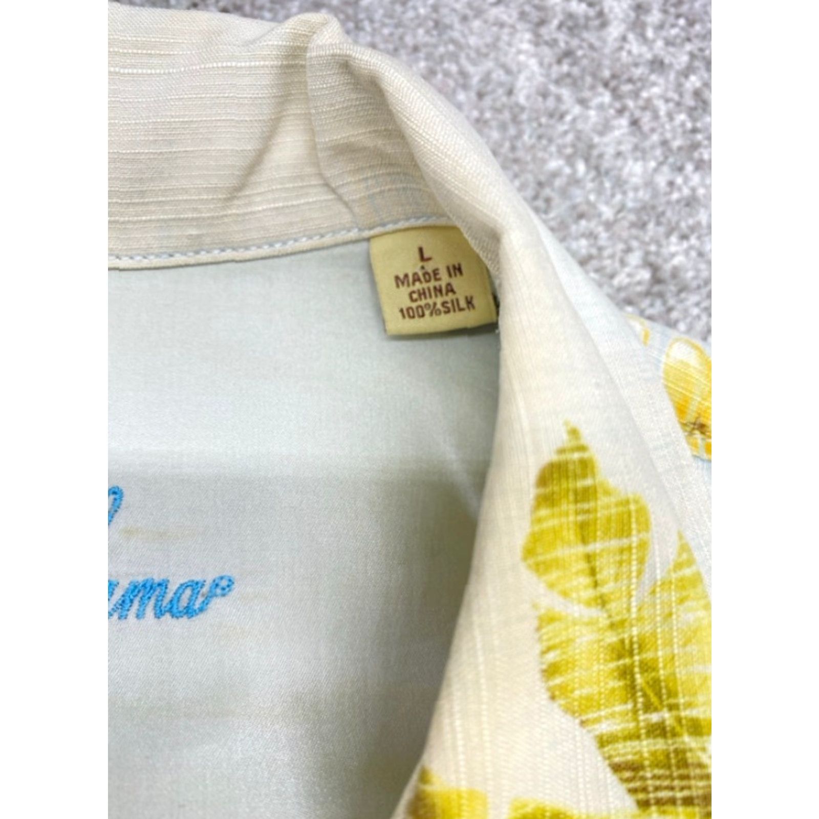 Tommy Bahama Tommy Bahama Silk Camp Shirt Men's L Short Sleeve Button-Down Hawaiian Floral Multicolor 100% Silk Button Up Shirt Mens L Size US L / EU 52-54 / 3 - 4 Thumbnail