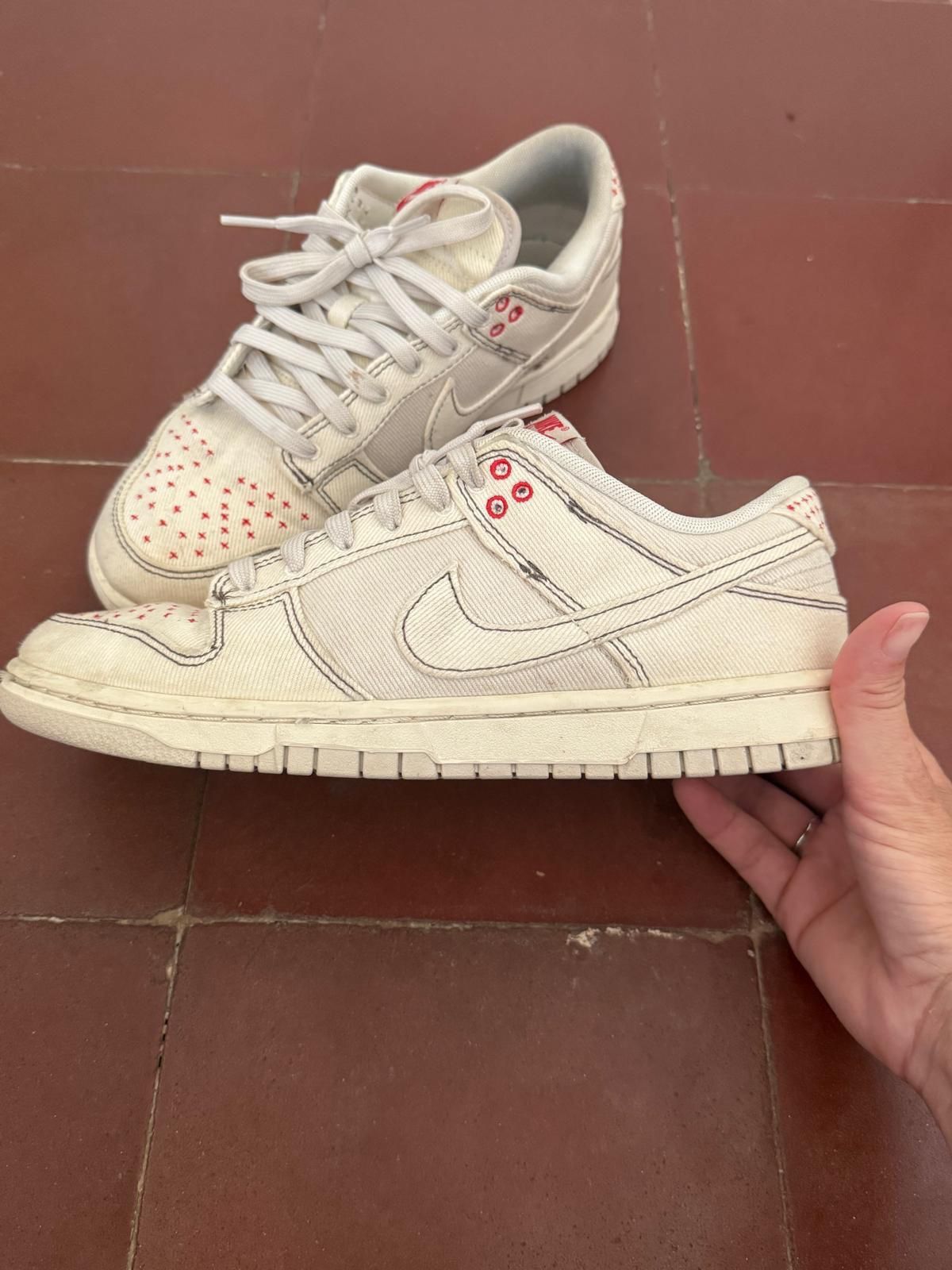 Nike Nike dunk low retro orewood and ivory sashiko Size US 8.5 / EU 41-42 - 5 Thumbnail