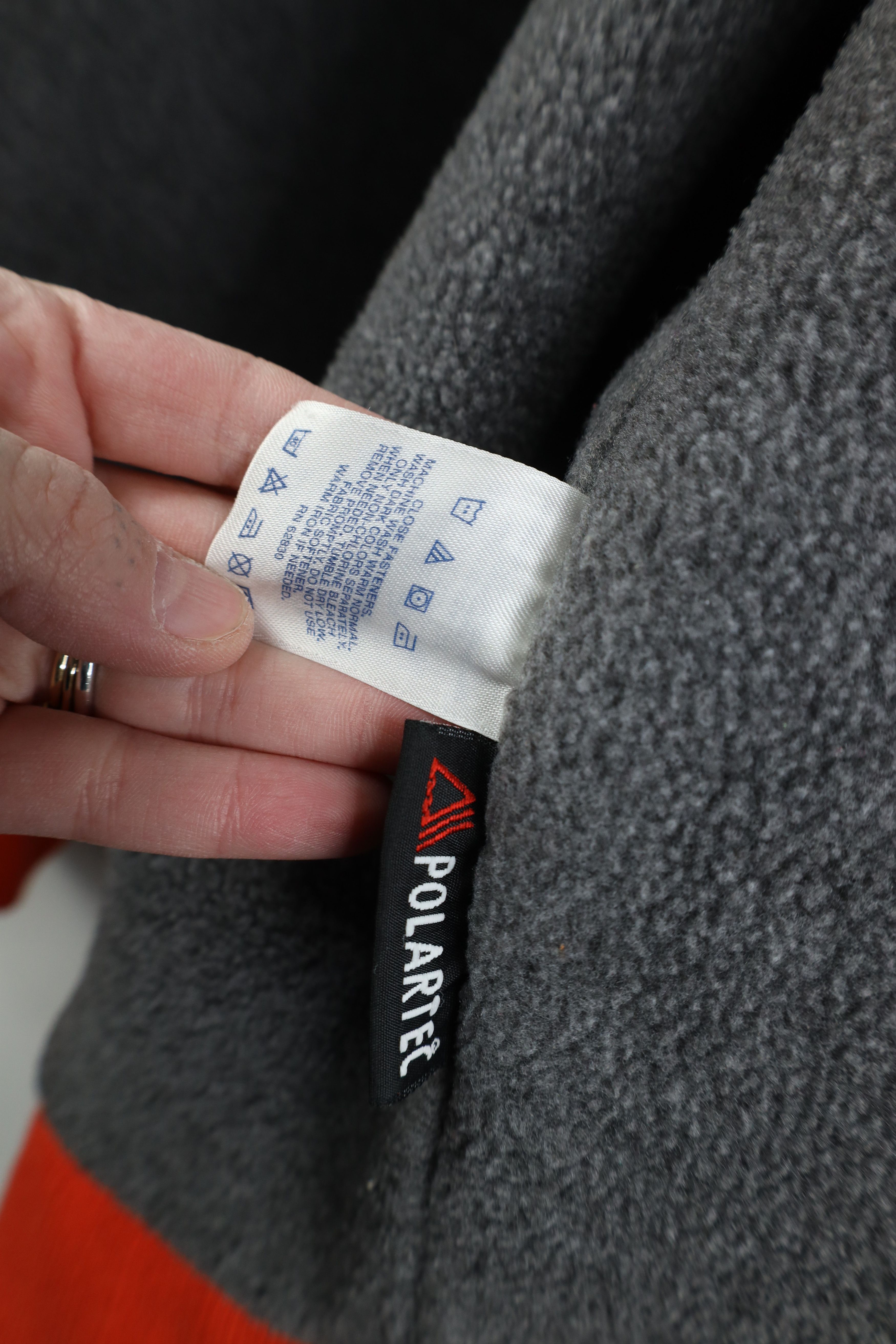 Lands' End Vintage 90s Lands End Fleece Lined Full Zip Jacket Orange Size US XXL / EU 58 / 5 - 11 Thumbnail