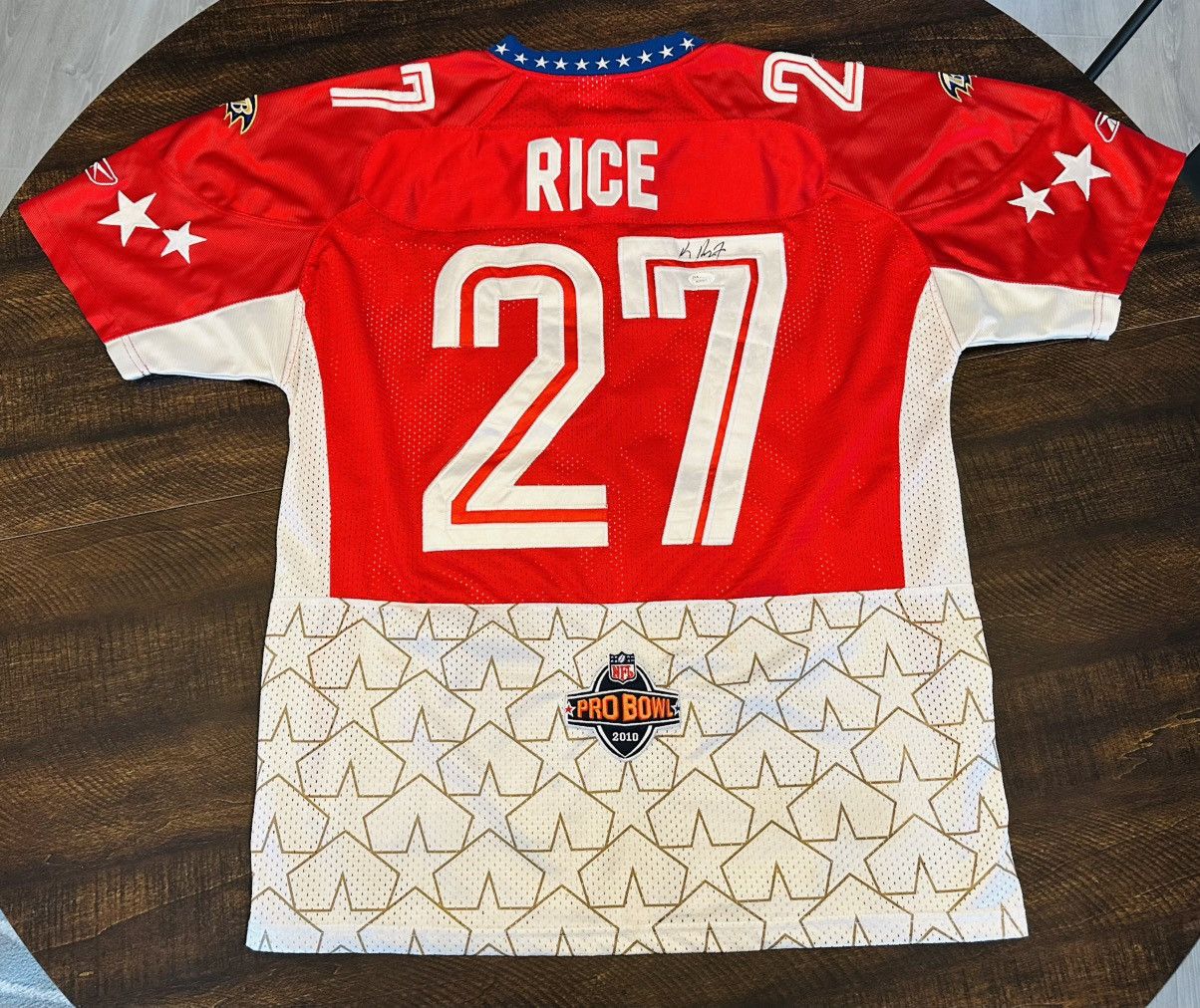 Reebok Reebok Pro Bowl 2010 Ray Rice #27 Auto Jersey Men's Size 50 Size US L / EU 52-54 / 3 - 1 Thumbnail
