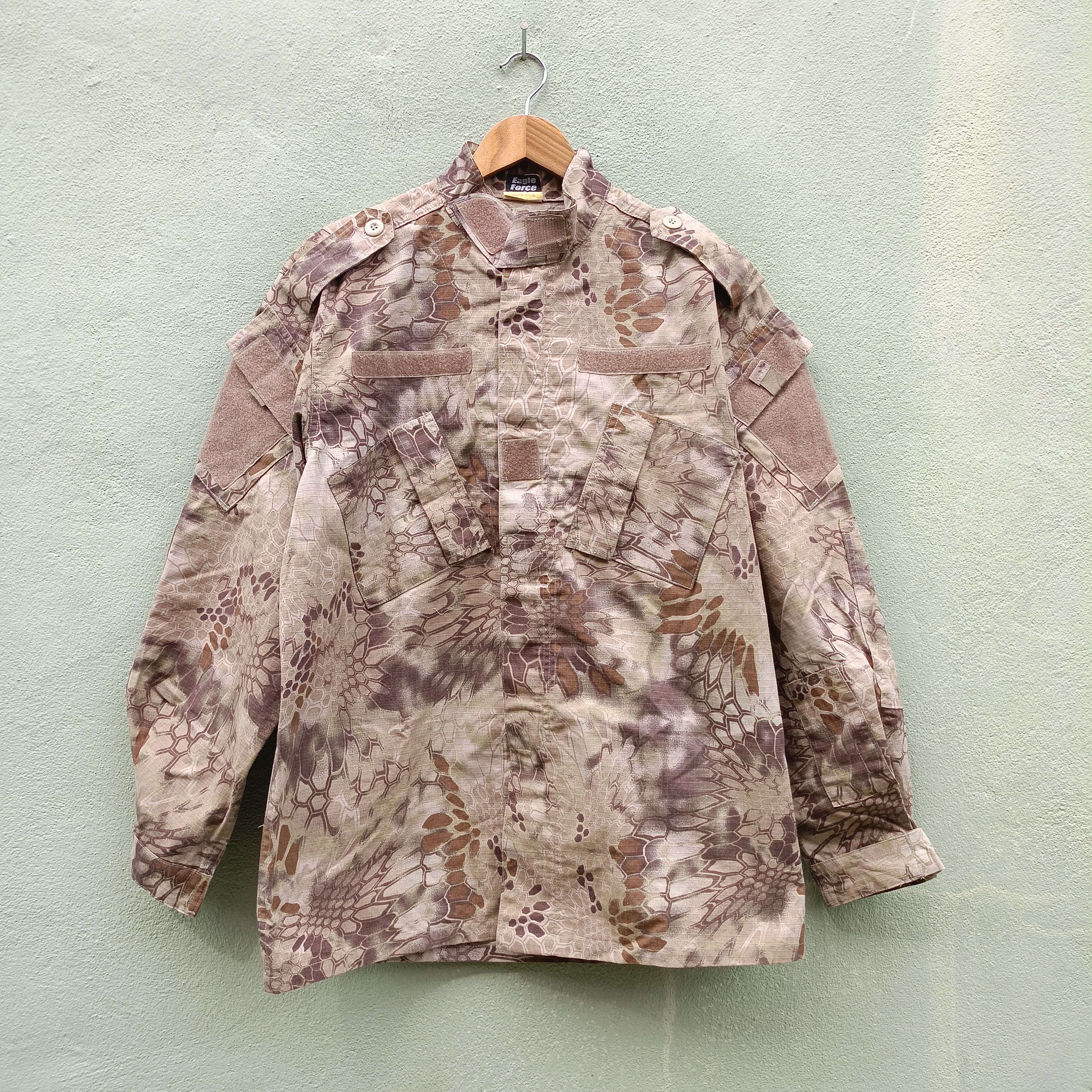 Japanese Brand Eagle Force Camo Zip Up Size US L / EU 52-54 / 3 - 3 Thumbnail