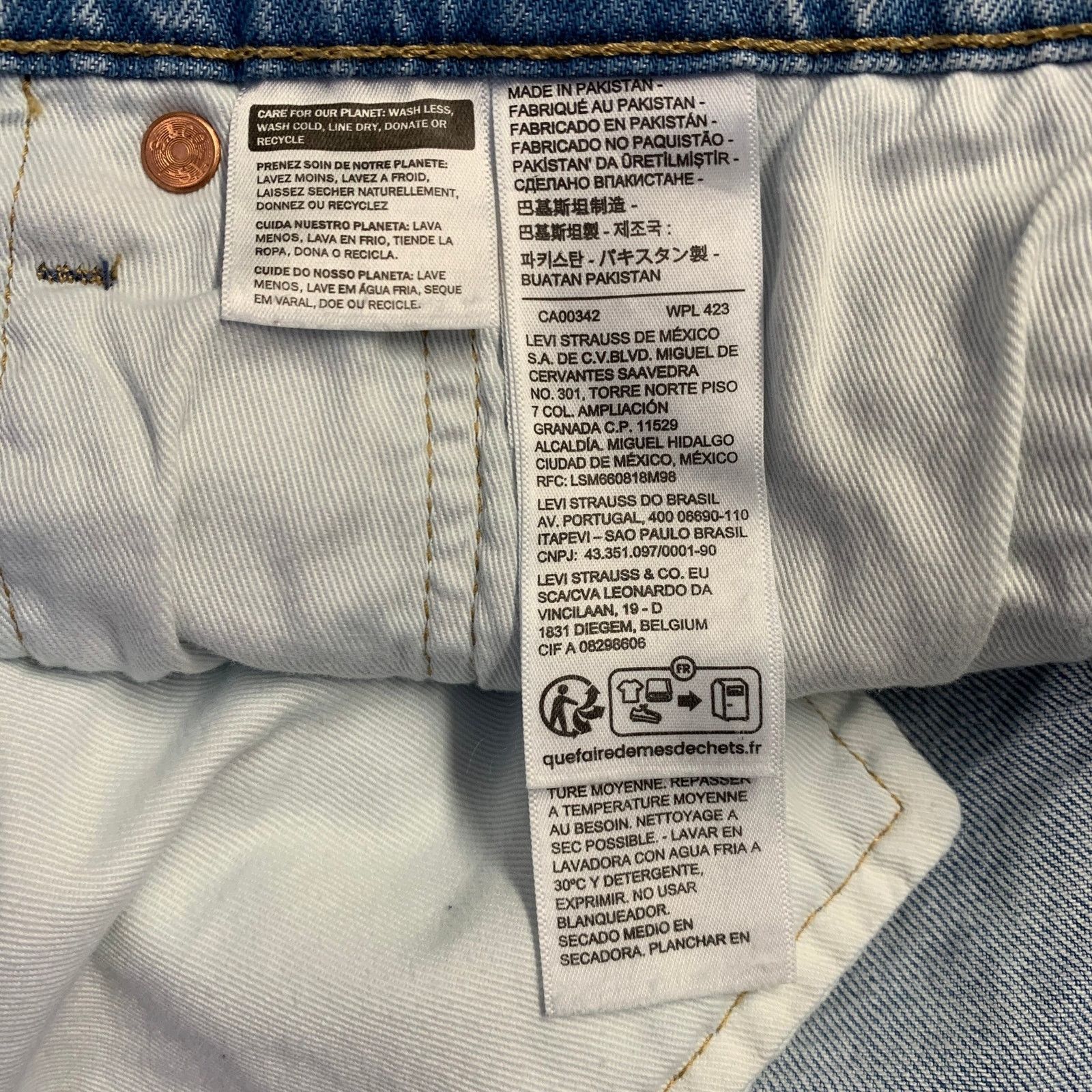 Levi's LEVI STRAUSS Size 32 Blue Cotton Five Pockets Straight Jeans Size US 32 / EU 48 - 8 Thumbnail