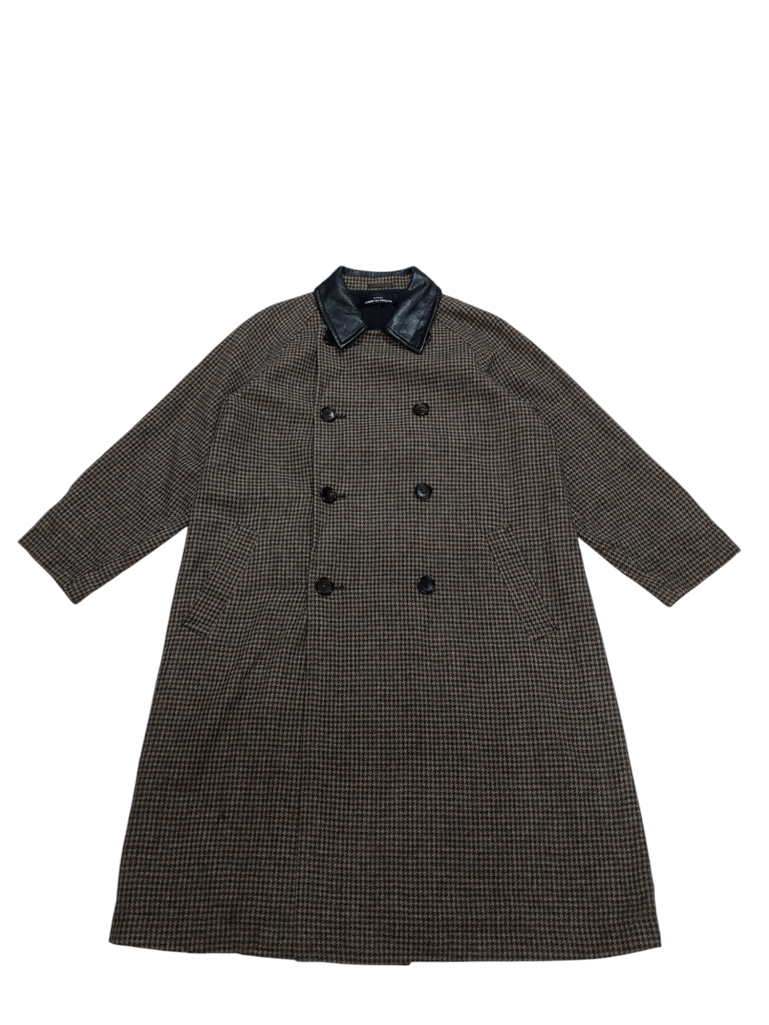 Comme des Garcons Vintage Comme Des Garcons Leather Collar Trench Coat Size L / US 10 / IT 46 - 1 Thumbnail
