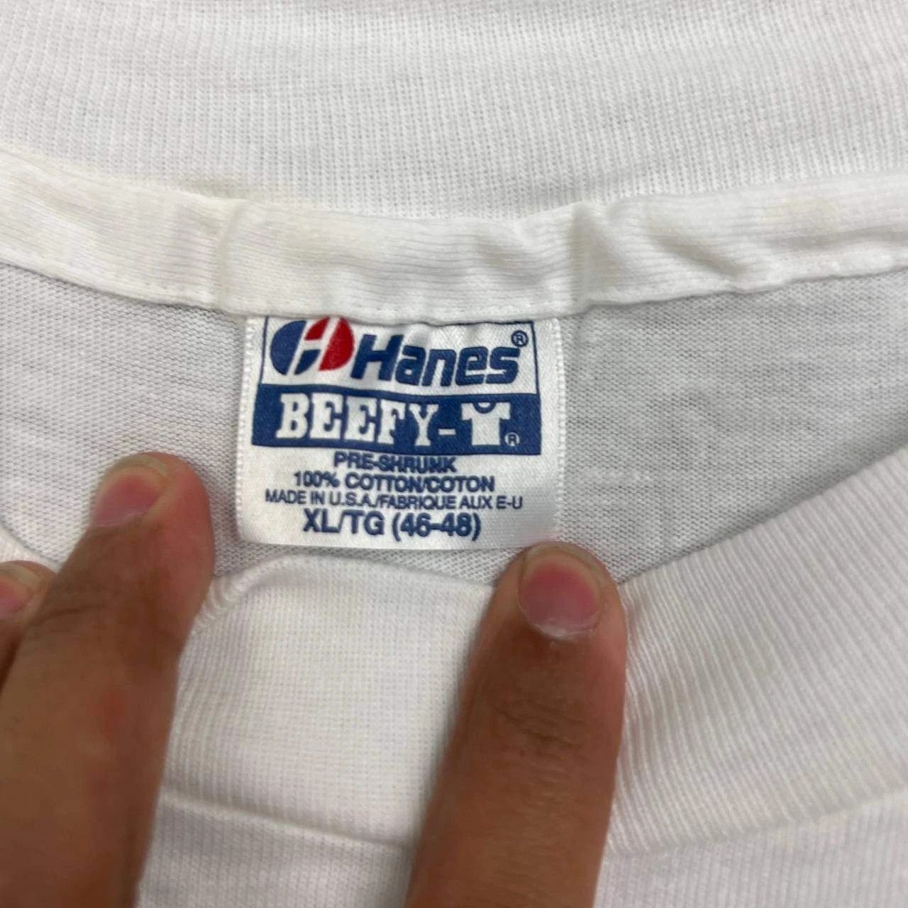 Hanes Vintage America's Cup Shirt Men XL White Beefy Deadstock Size US XL / EU 56 / 4 - 6 Thumbnail