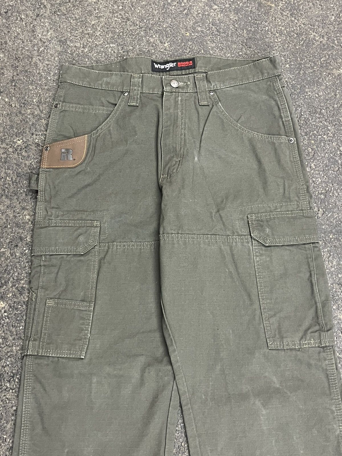 Carhartt × Vintage Carhartt style earth tone green cargo workwear pants Size US 32 / EU 48 - 3 Thumbnail