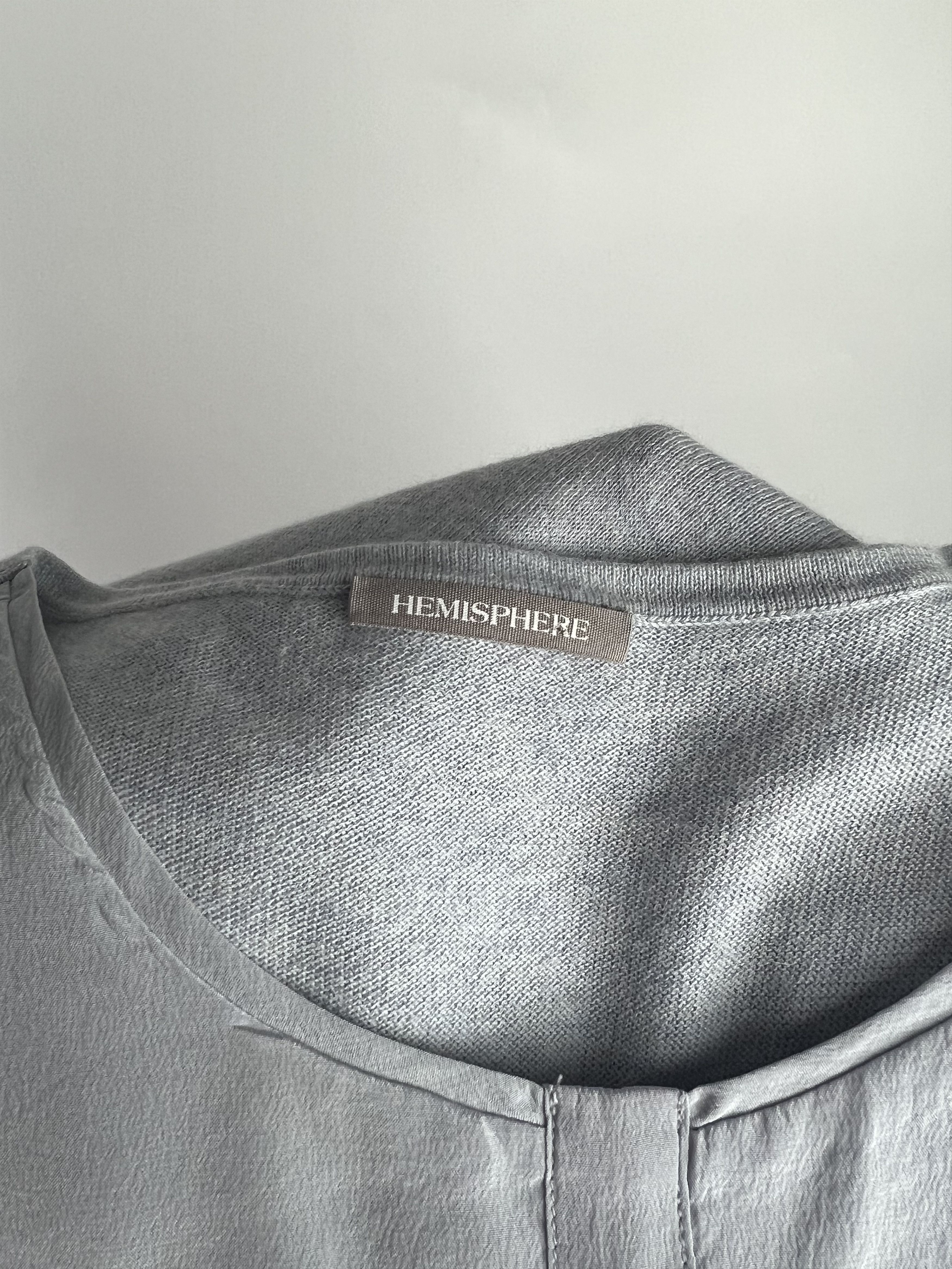 Designer Hemisphere Set Open Cardigan Tank Top Cashmere Silk Size S / US 4 / IT 40 - 15 Thumbnail