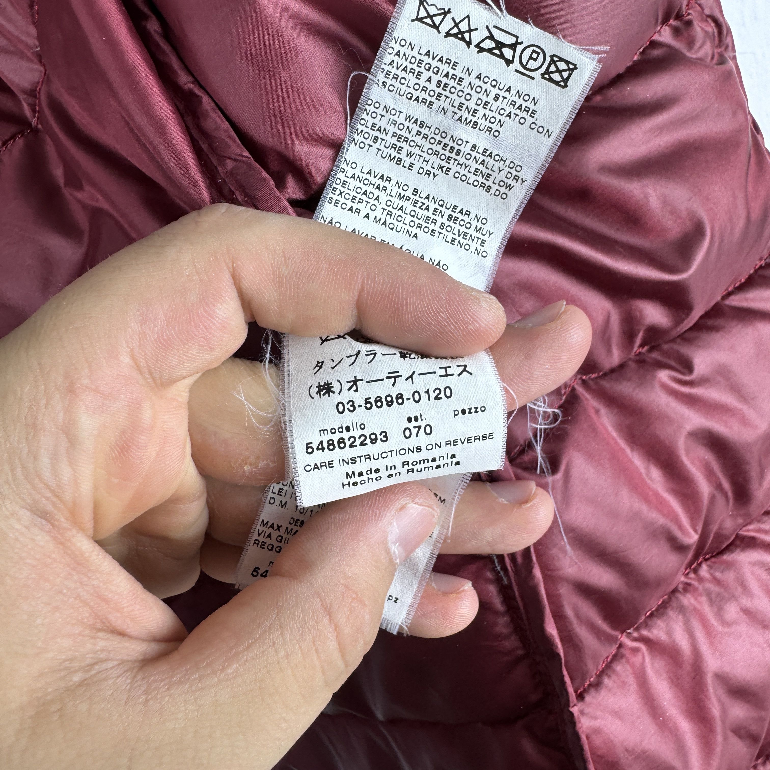 Weekend Max Mara Women`s MAX MARA WEEKEND NYLON RED PUFFER DOWNJACKET SIZE 40 Size M / US 6-8 / IT 42-44 - 10 Thumbnail