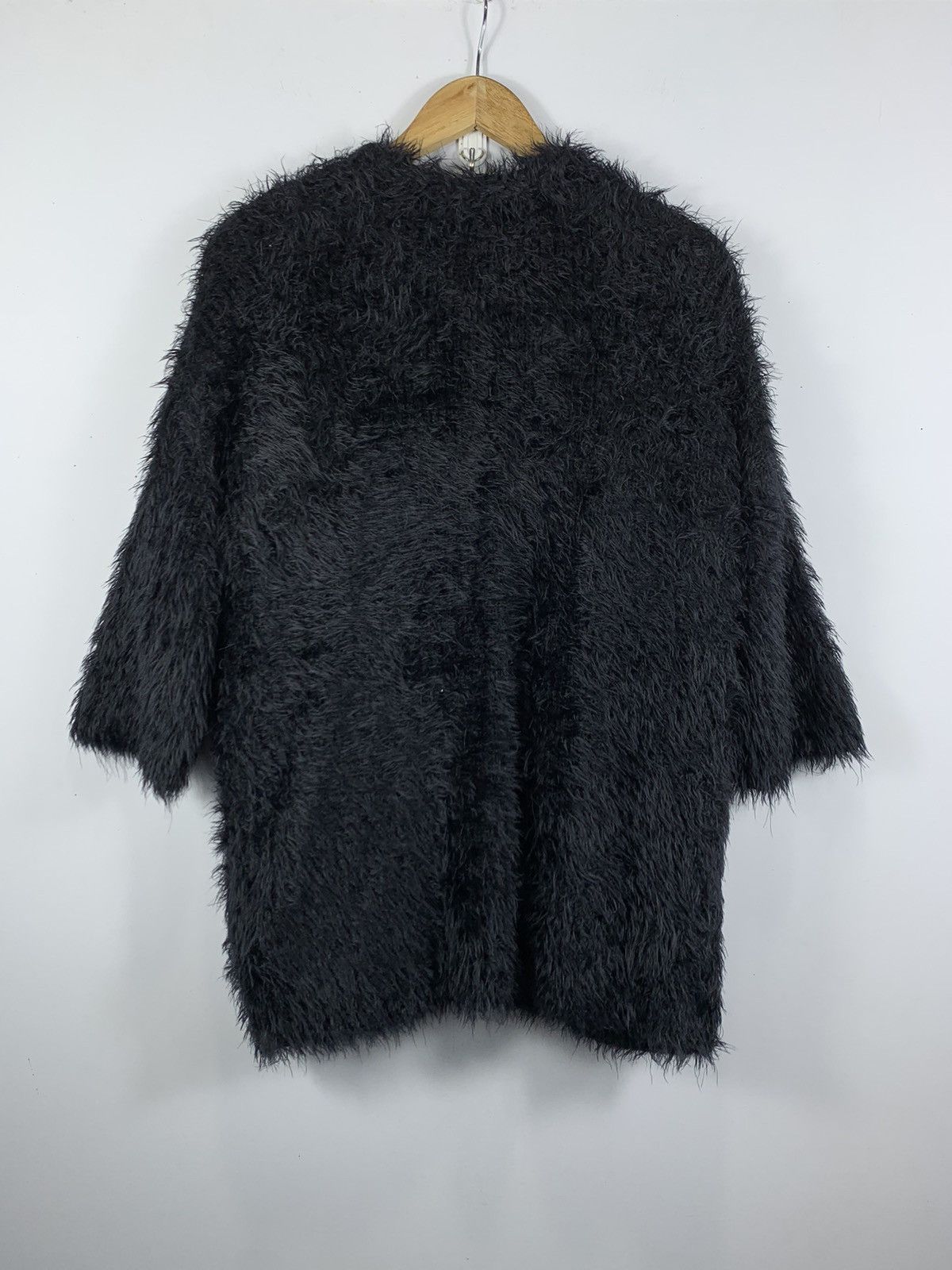 Issey Miyake Mohair Shaggy Grunge Kurt Cobain Cardigan Black Size US M / EU 48-50 / 2 - 2 Thumbnail