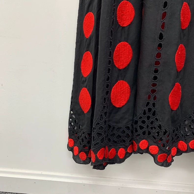 Dior Dior Black polka dot full-printed cotton strap dress Size XS / US 0-2 / IT 36-38 - 5 Thumbnail