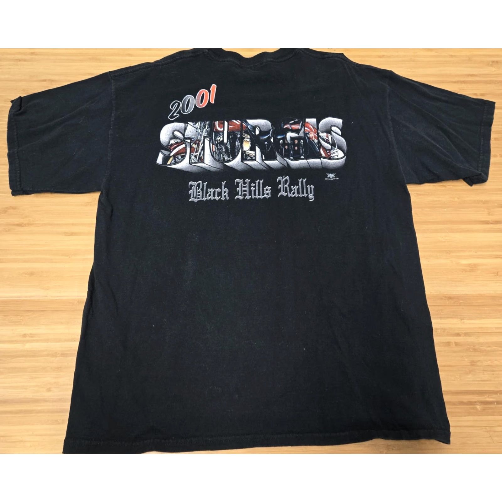 Vintage VINTAGE Sturgis Shirt Mens Black 2001 Black Hills Rally Double Sided Biker 00s Size US XXL / EU 58 / 5 - 5 Thumbnail