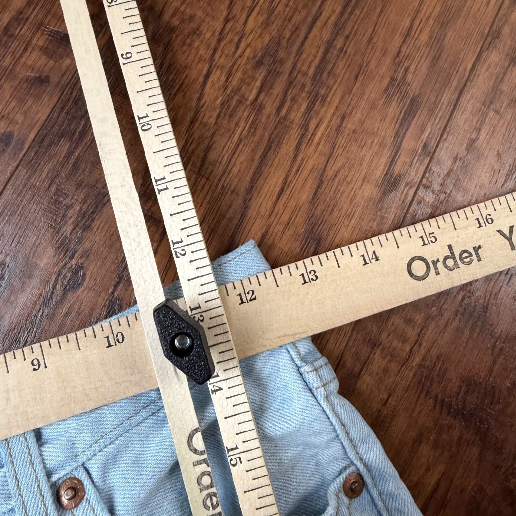 Levi's Levi's Ribcage Jeans Women Regular 25 Blue 25x26 Denim Ankle Straight Button Fly 100% Cotton Size 42" / US 20 - 5 Thumbnail