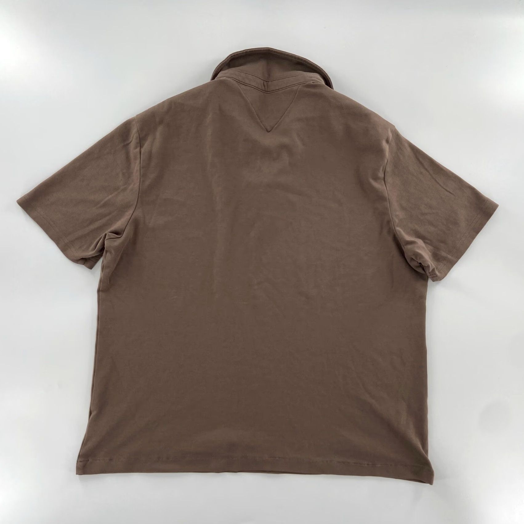 BRAX VINTAGE Brax Polo Shirt Men XL Brown Short Sleeve Button Classic Cotton Travel Size US XL / EU 56 / 4 - 2 Thumbnail