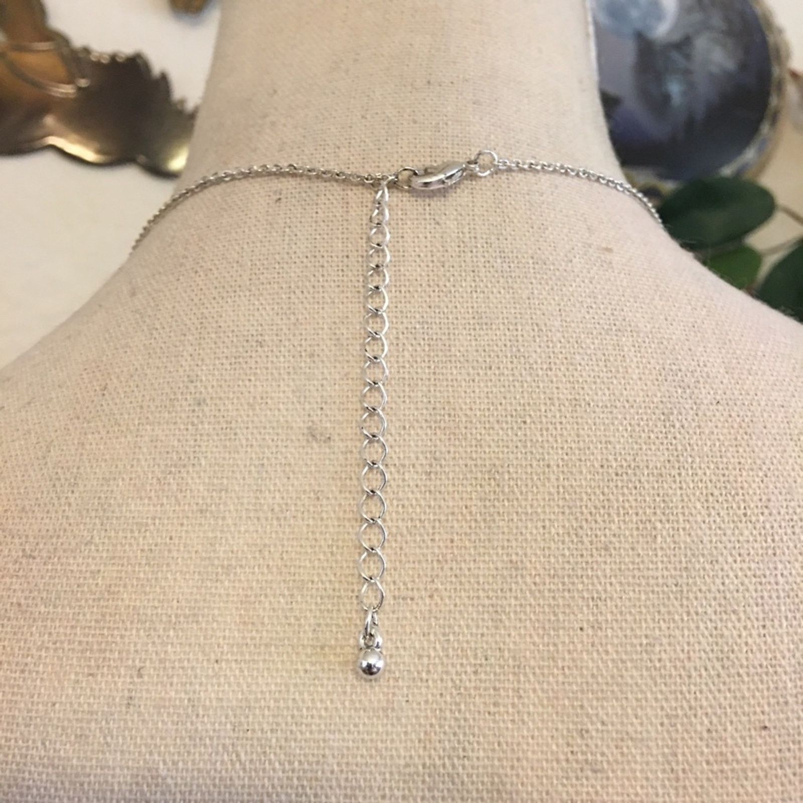Vintage Vintage silver tone rhinestone key necklace Size ONE SIZE - 5 Thumbnail