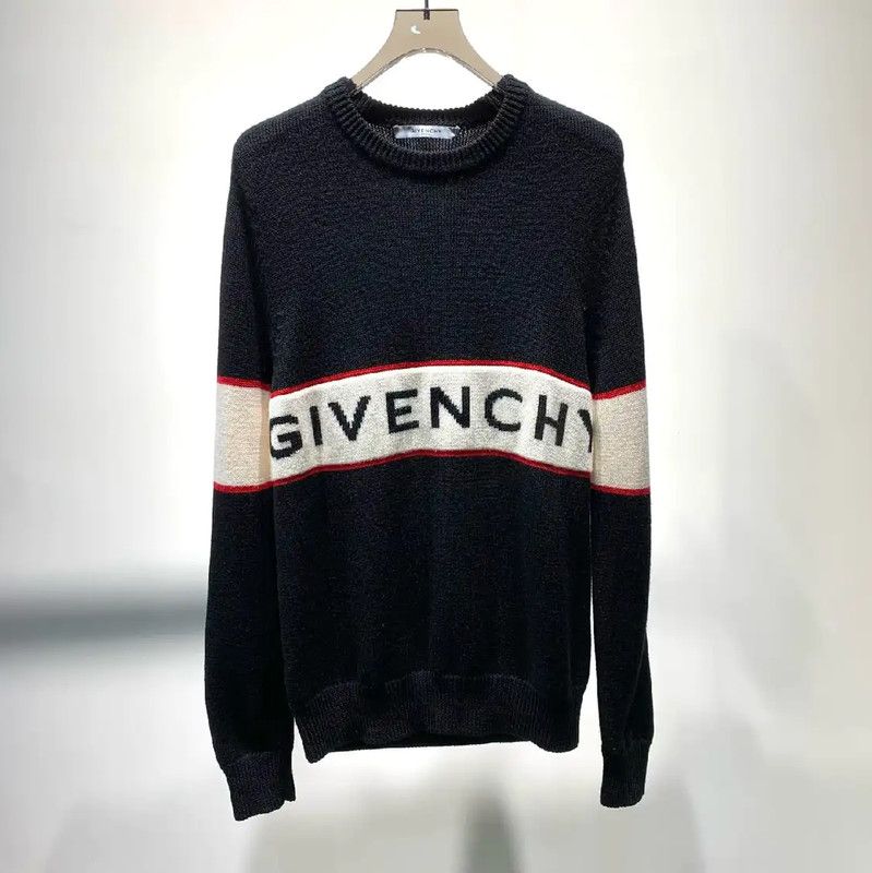 Givenchy Givenchy Black Wool Knit Sweater for Women 0089 Size M / US 6-8 / IT 42-44 - 1 Thumbnail