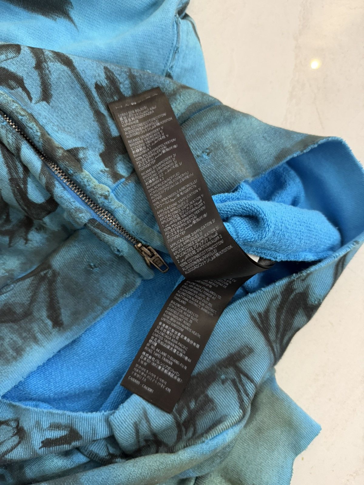 Balenciaga Balenciaga SS23 Blue Skate Graffiti Zip Hoodie Sz.S Size US S / EU 44-46 / 1 - 10 Thumbnail