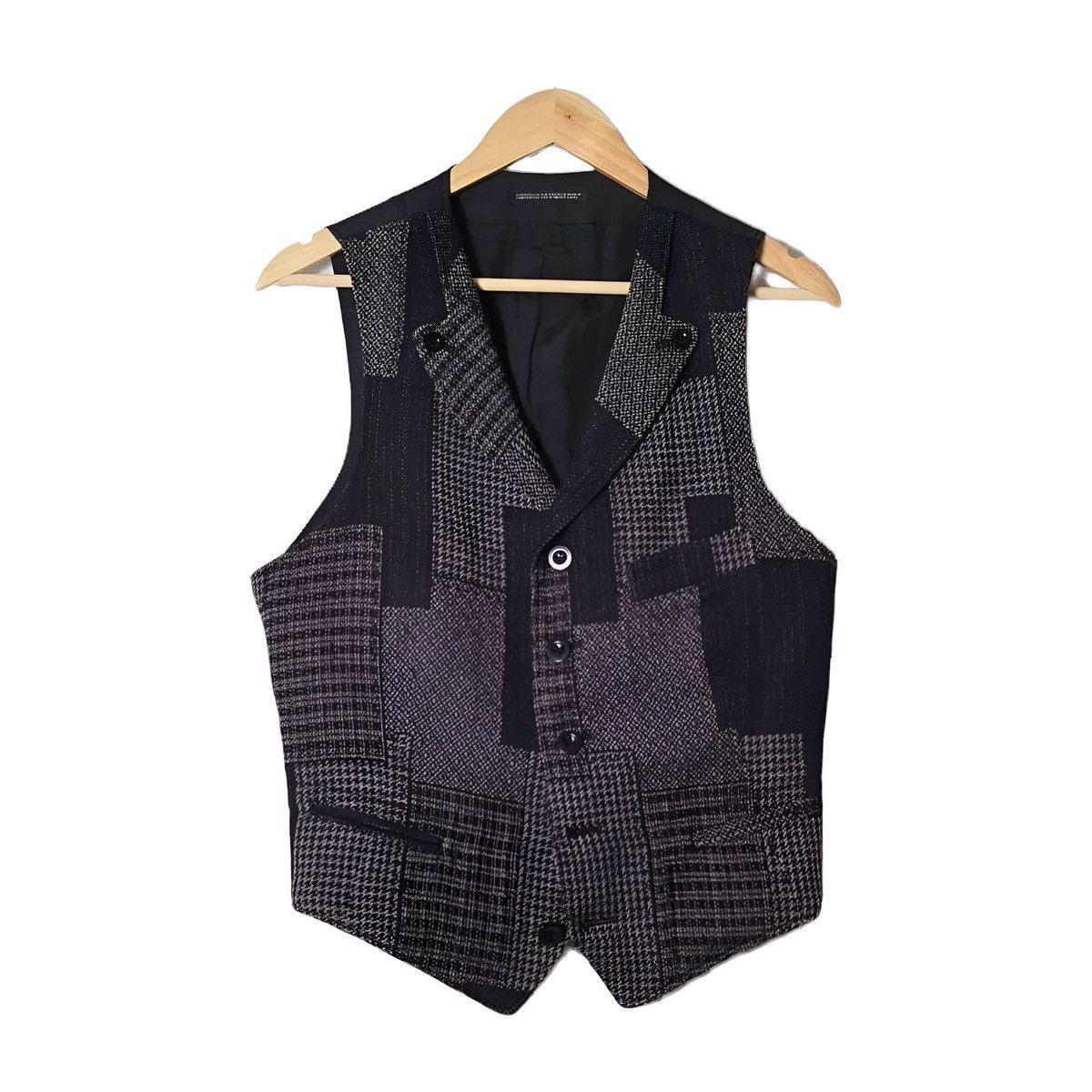 Yohji Yamamoto Yohji Yamamoto patchwork vest Size 36S - 1 Preview