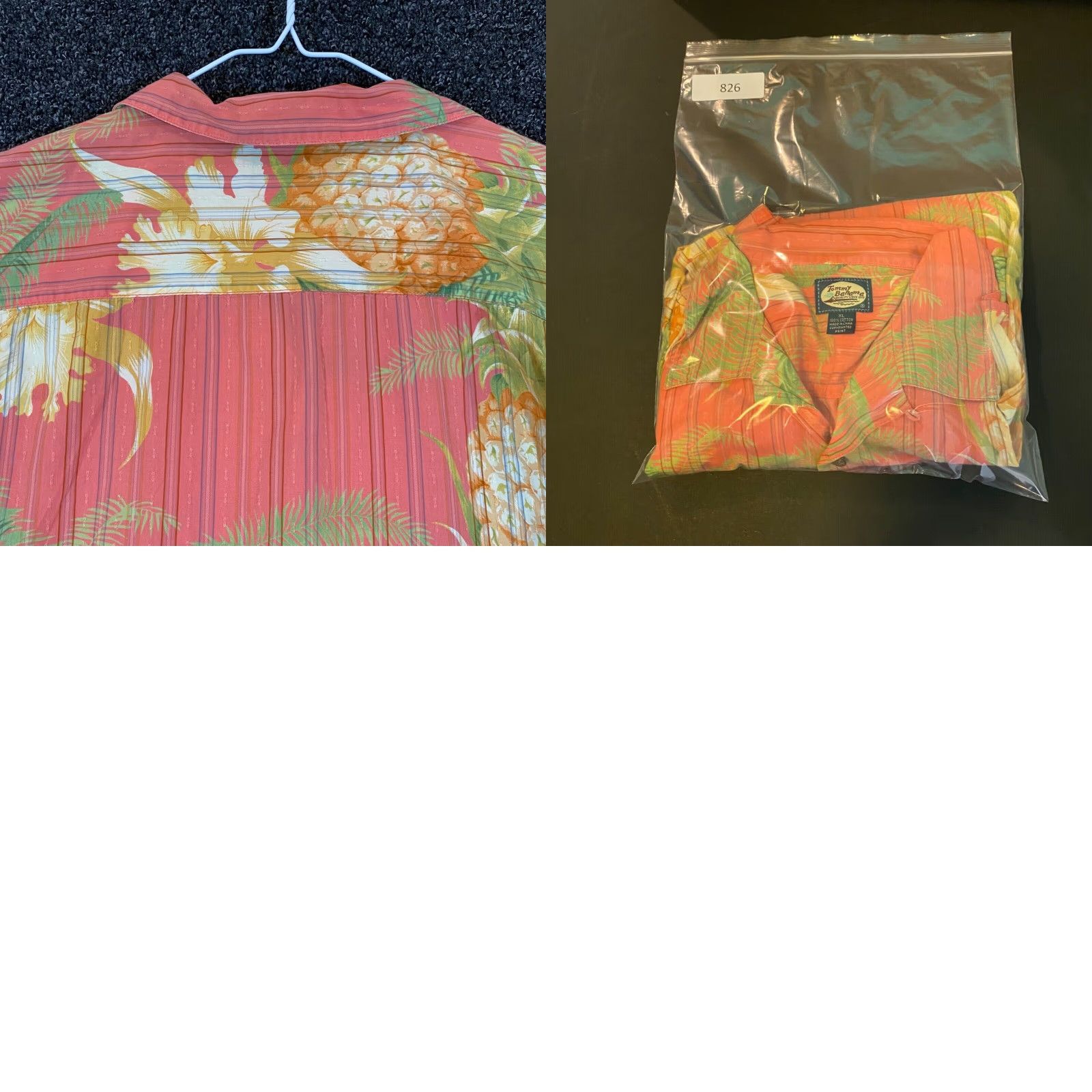 Tommy Bahama Tommy Bahama Shirt Mens XL Pink Floral Pineapple Button Up Cotton Outdoors S/S Size US XL / EU 56 / 4 - 8 Thumbnail