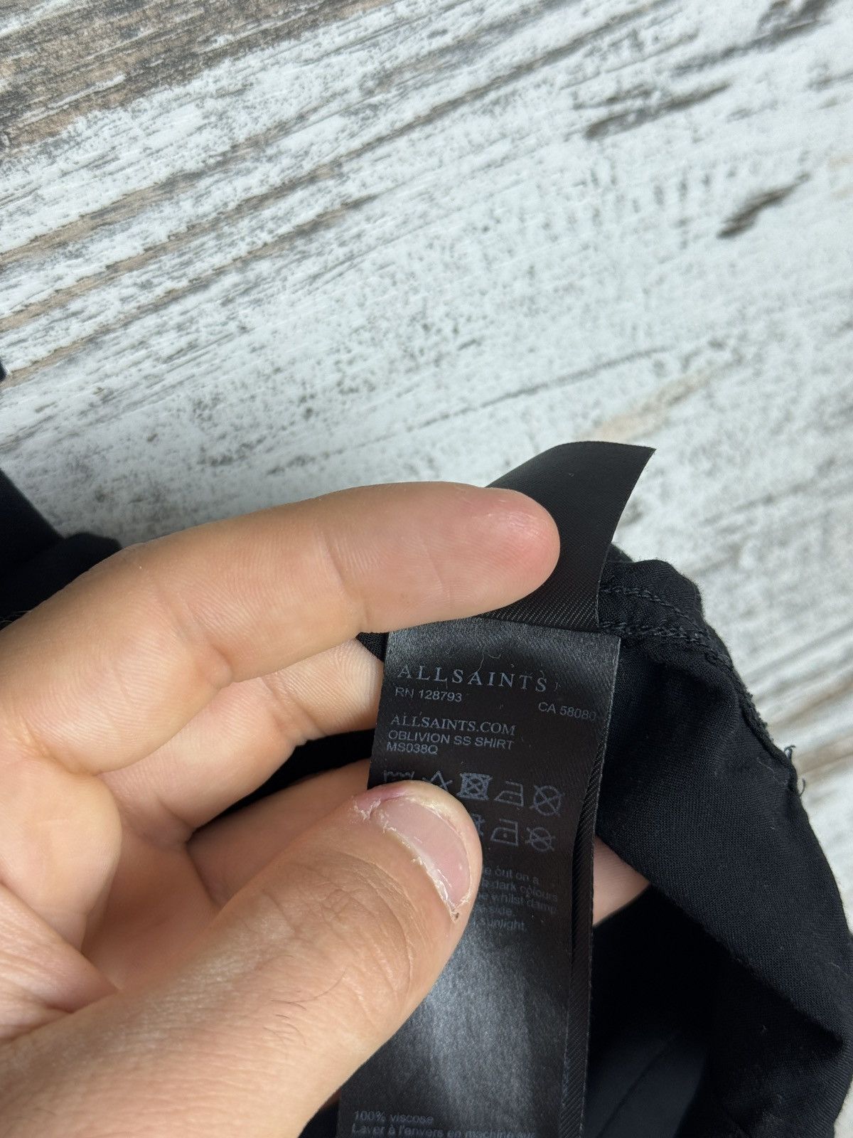 Allsaints Allsaints Black Oblivion Hawaiian Shirts The Nowhere Times Size US M / EU 48-50 / 2 - 9 Thumbnail