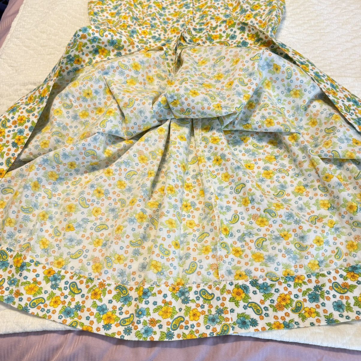 Other VTG 60s Floral Paisley Dress Sz 18 (Modern Large) Size L / US 10 / IT 46 - 10 Thumbnail