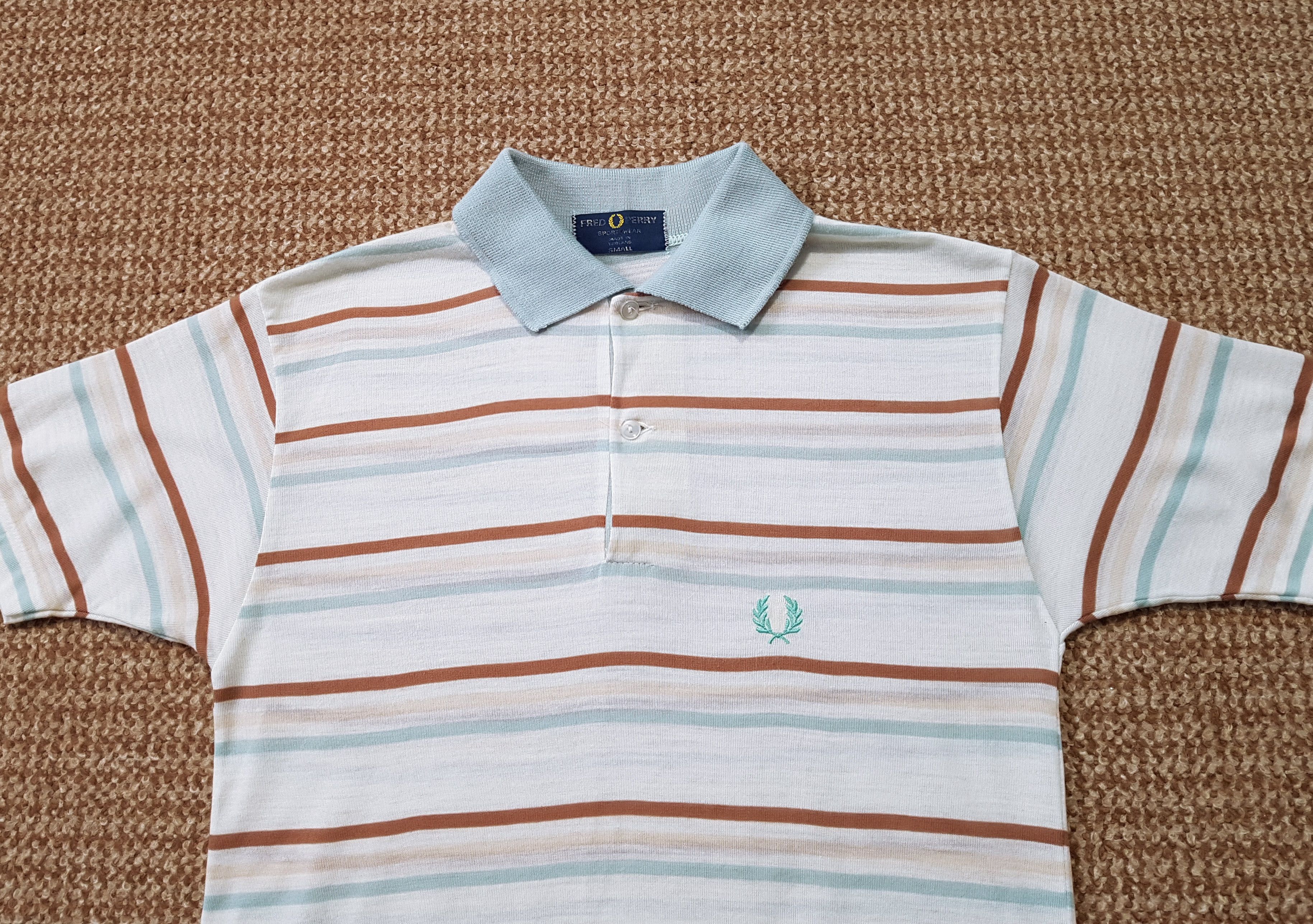 Fred Perry RARE Fred Perry Vintage Stripe Acrylic Polo Shirt sz S Size US S / EU 44-46 / 1 - 2 Thumbnail
