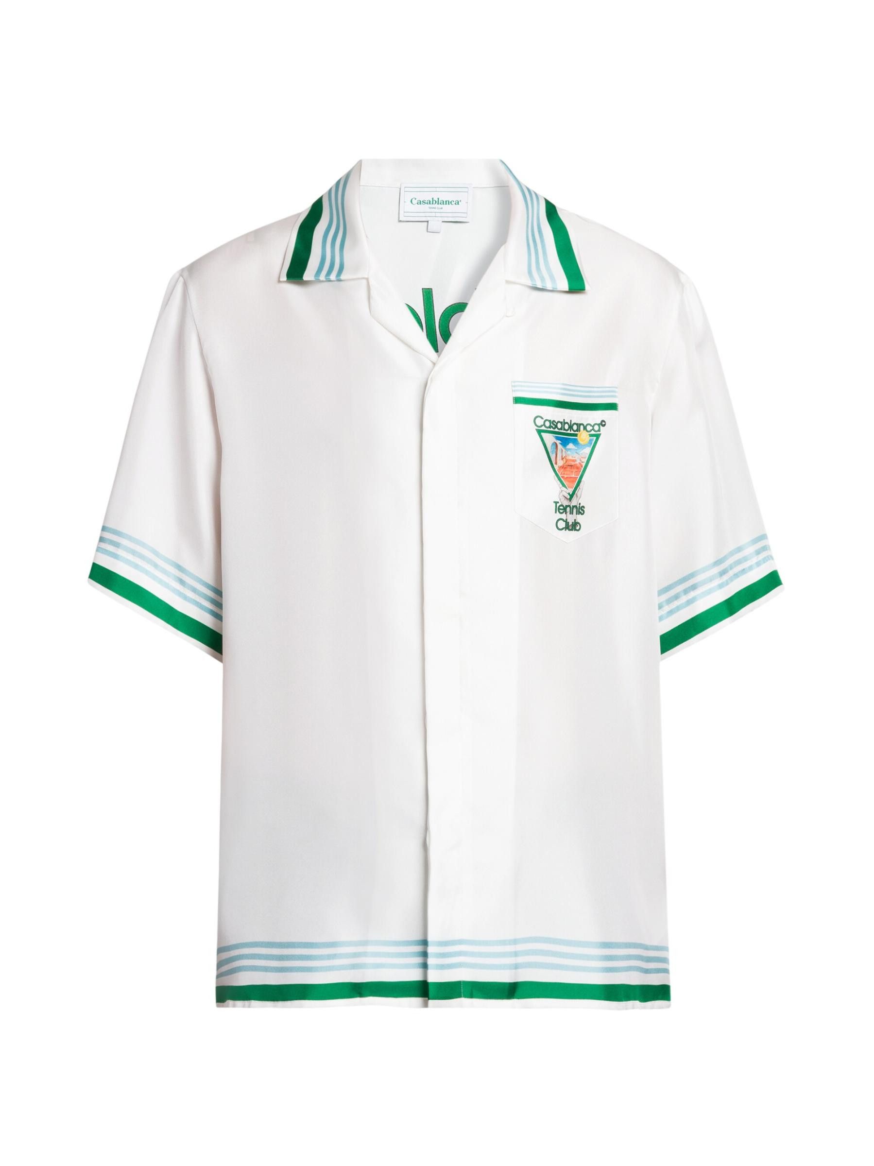 Casablanca os11x0725 Tennis Club Silk Shirt in Multicolor Size US S / EU 44-46 / 1 - 1 Thumbnail