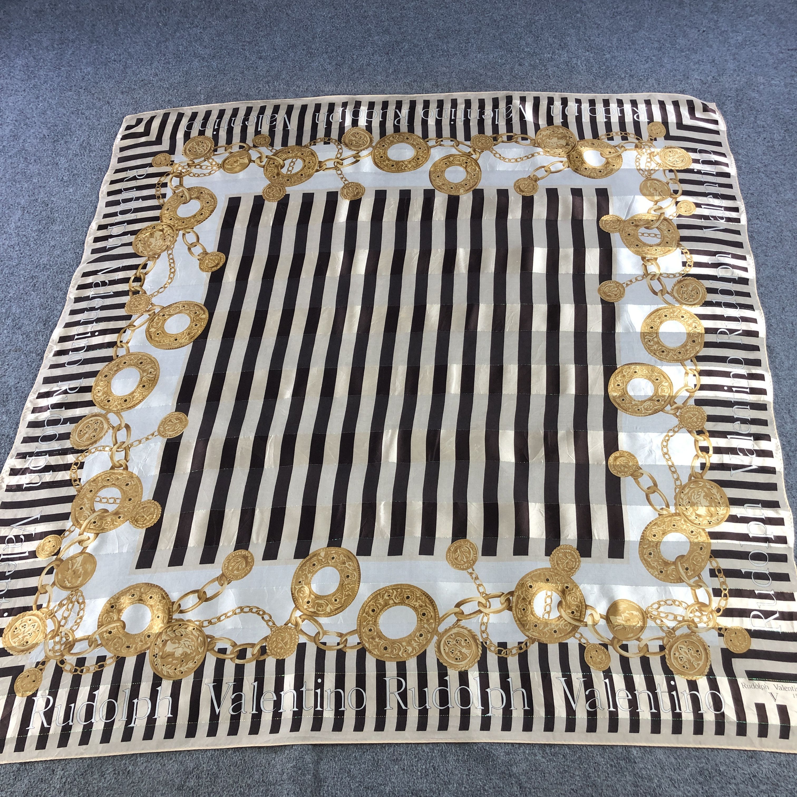 Vintage Vintage Rudolph Valentino Dots Silk Scarf M1225 Size ONE SIZE - 2 Thumbnail
