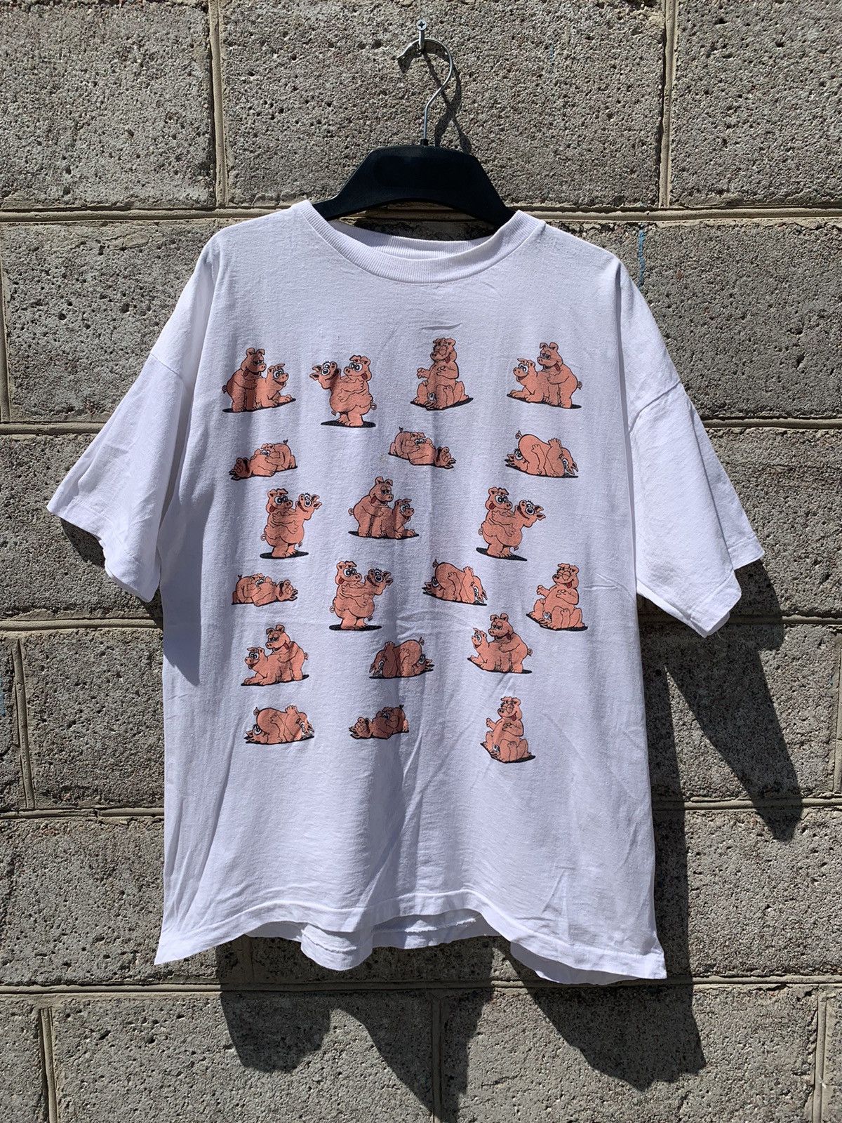 Vintage Vintage 90s Pig Sex Single Stich T -Shirt Size US XL / EU 56 / 4 - 1 Thumbnail