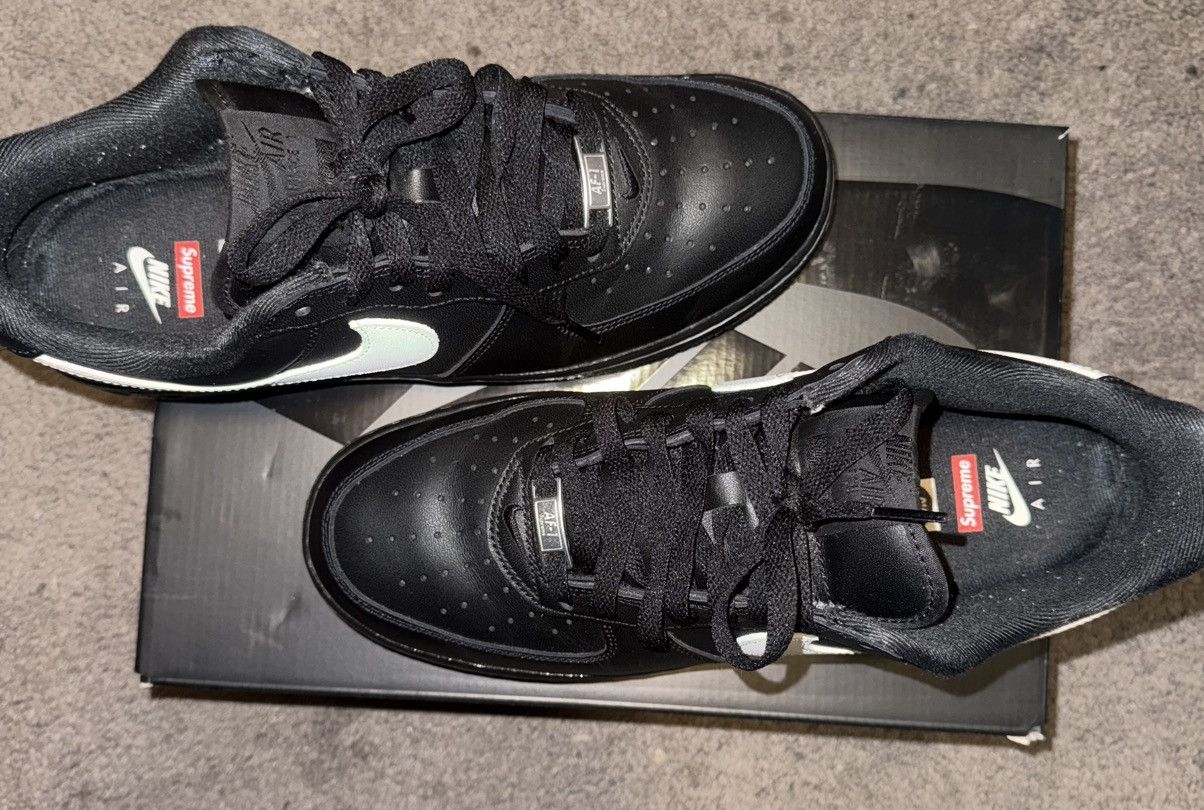 Nike × Supreme Nike supreme air force 1 black white 9.5 Size US 9.5 / EU 42-43 - 5 Thumbnail