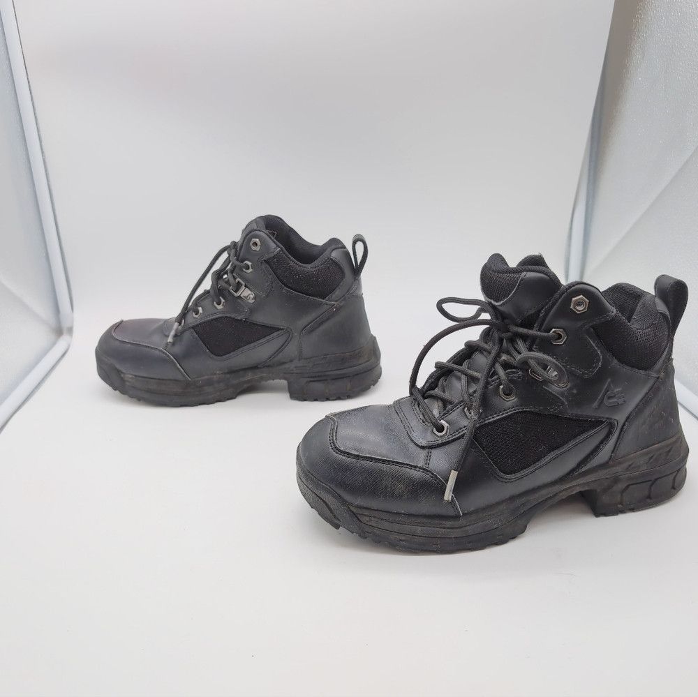 Ace Boot Co. Black Leather Unisex Work Boots M 7 W 8.5 Ace 69238 Voyager Size US 7 / EU 40 - 4 Thumbnail