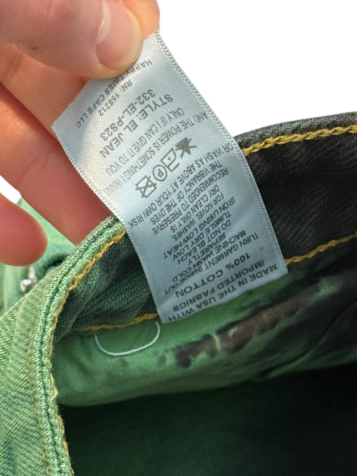 Eckhaus Latta El Jean Green Black (Dyed Denim) Size US 28 / EU 44 - 10 Thumbnail